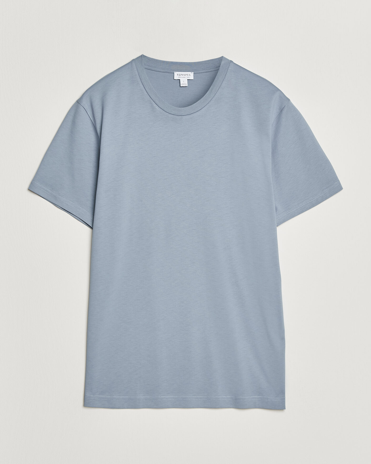 Heren | T-shirts | Sunspel | Riviera Midweight T-Shirt Powder Blue