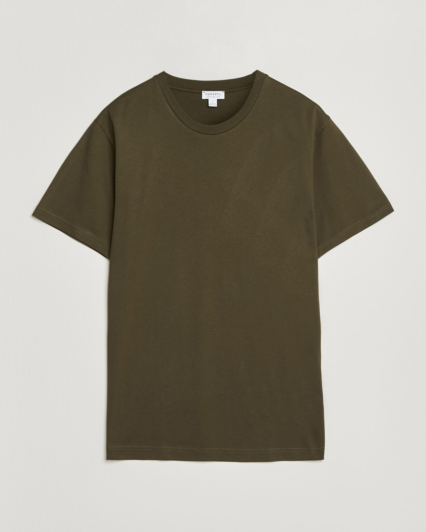 Heren | T-shirts | Sunspel | Riviera Midweight T-Shirt Loden Green