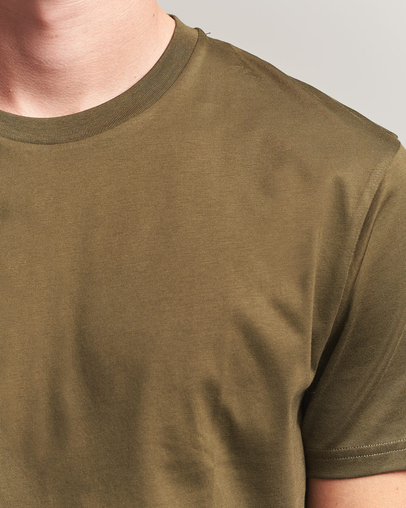Heren | T-shirts | Sunspel | Riviera Midweight T-Shirt Loden Green