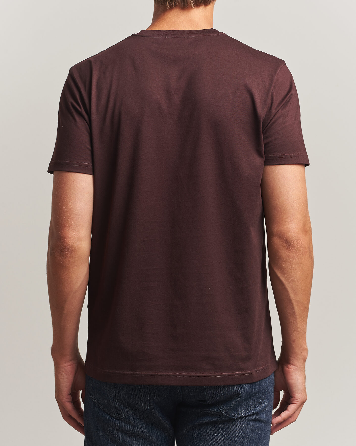 Homme | T-shirts | Sunspel | Riviera Midweight T-Shirt Dark Brown