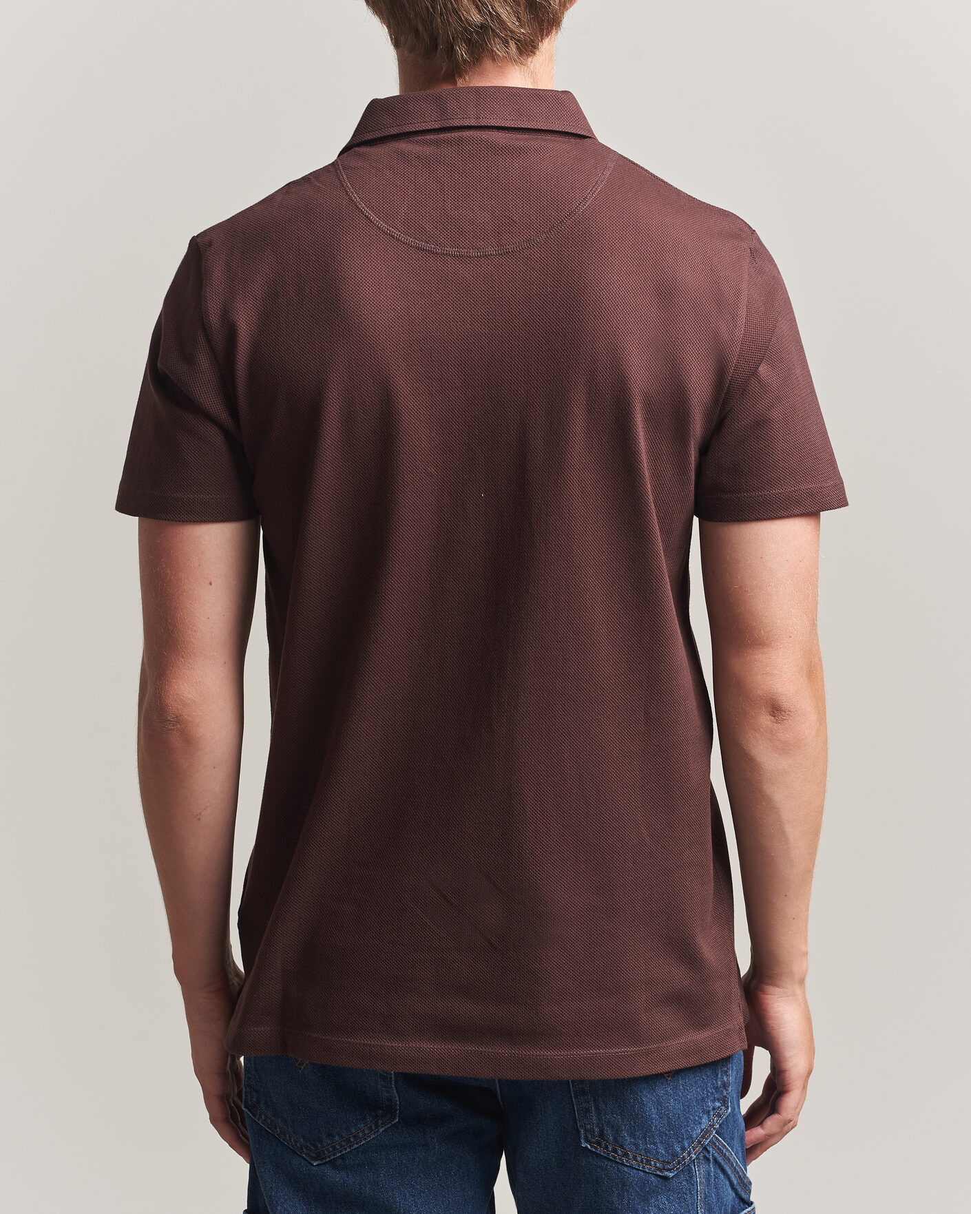 Homme | Polos | Sunspel | Riviera Polo Shirt Dark Brown