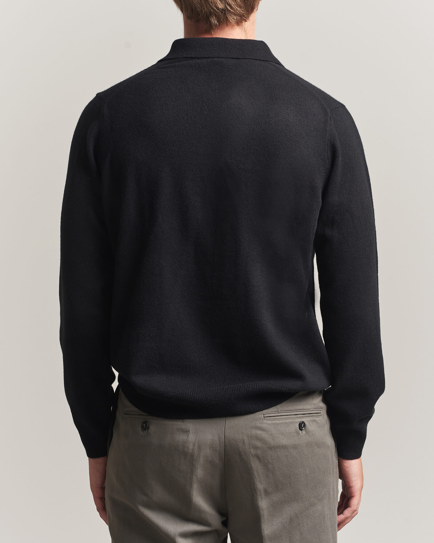 Homme | Pulls Et Tricots | Sunspel | Cashmere Polo Black
