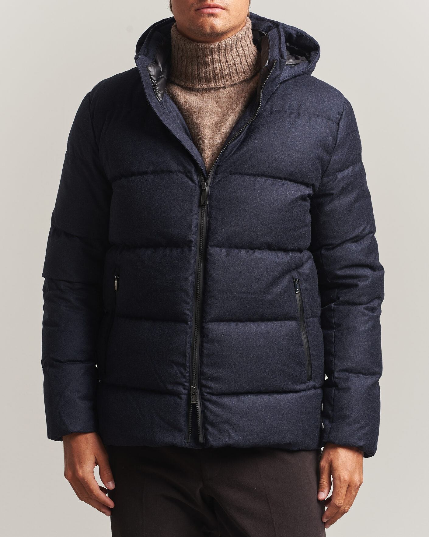 Homme | Manteaux Et Vestes | UBR | Concord Jacket Savile Navy Melange Wool