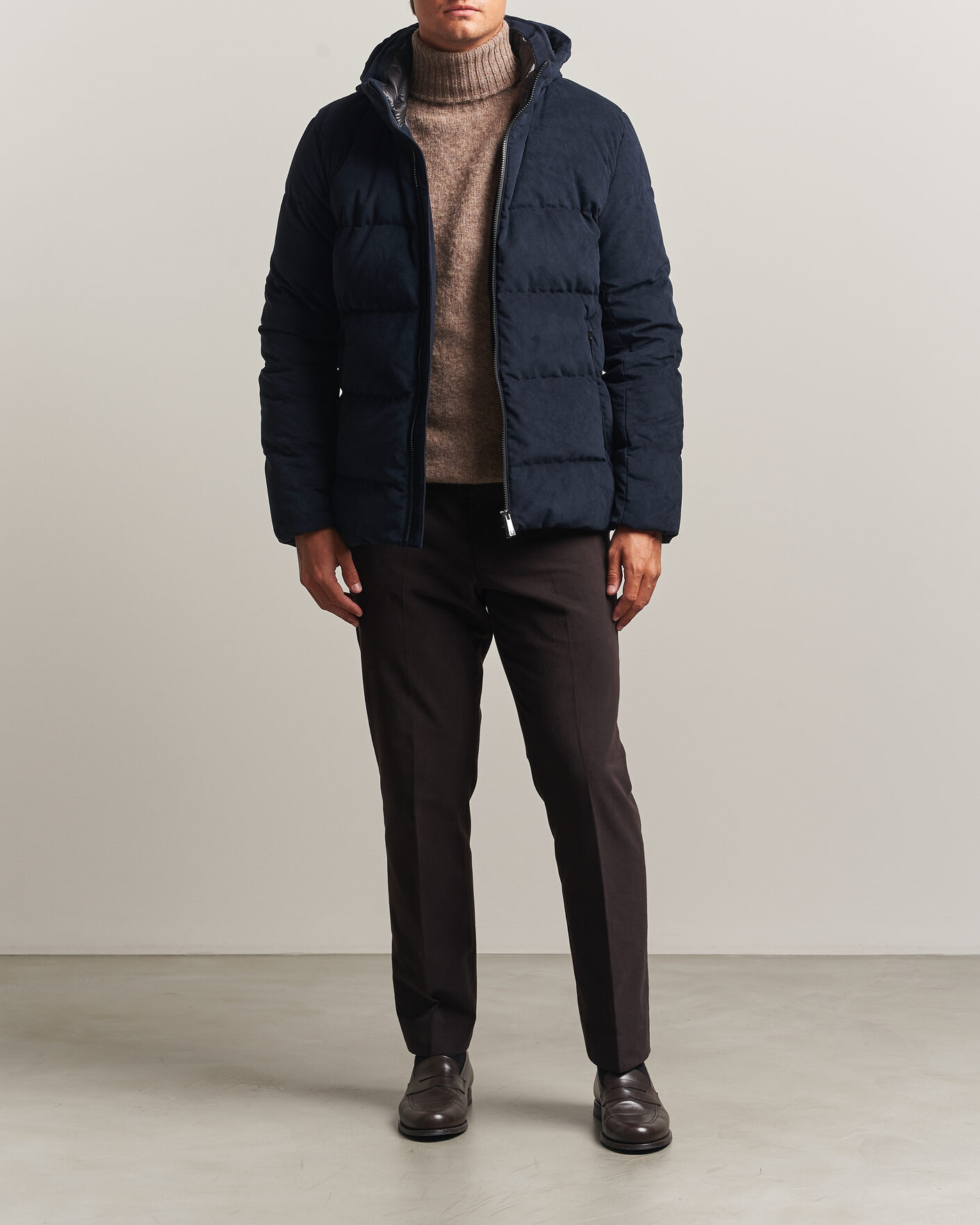 Homme | Manteaux Et Vestes | UBR | Concord Jacket Savile Neo Suede Navy