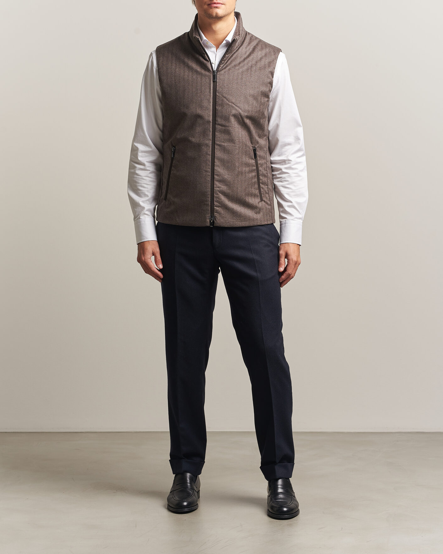 Homme | Gilets | UBR | Raptor Lightweight Vest Savile Brown Herringbone