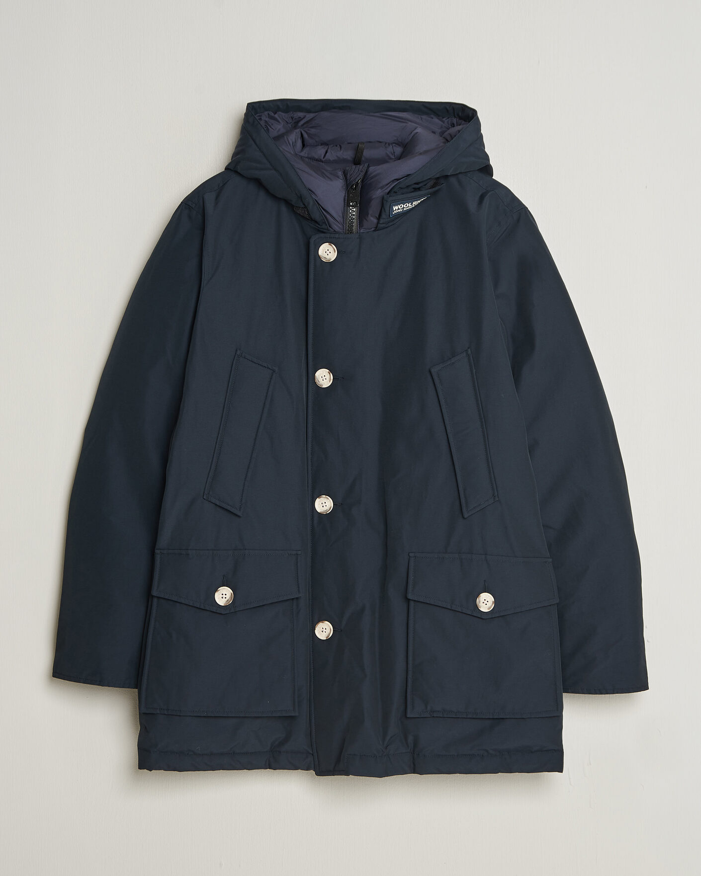 Homme | Manteaux Et Vestes | Woolrich | Arctic Parka No Fur Melton Blue