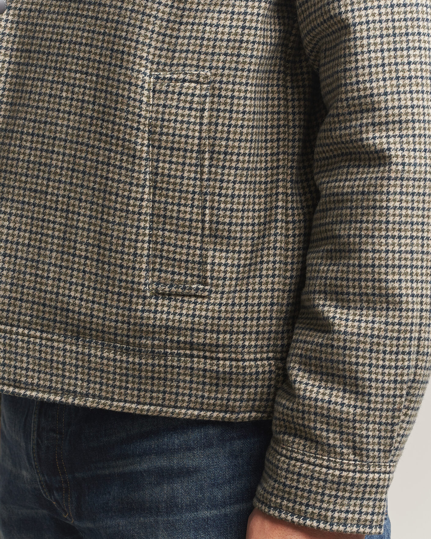 Heren | Jassen | Woolrich | Wool Check Light Padded Keating Shirt Jacket Brown
