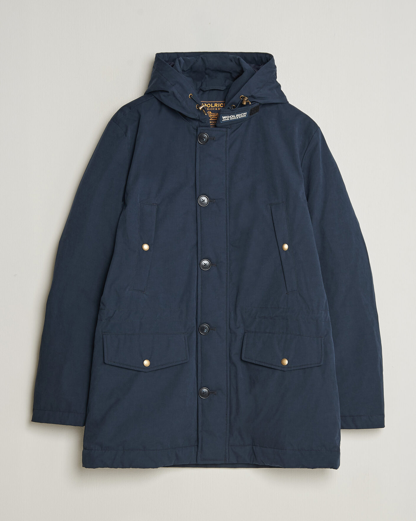 Heren | Jassen | Woolrich | Mountain Cloth Parka Melton Blue