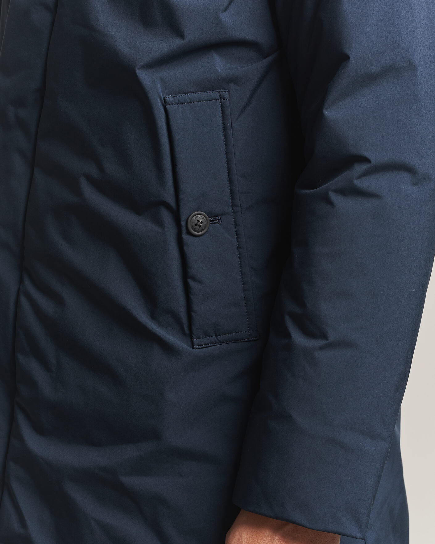 Heren | Jassen | Woolrich | Cloud Lamar Light Padded Coat Melton Blue