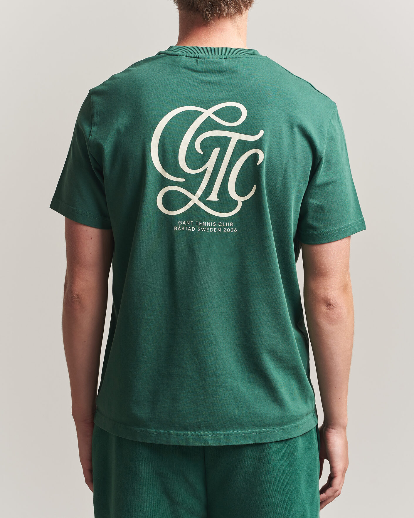Heren | T-shirts | Gant | Tournament Crew Neck T-Shirt Green