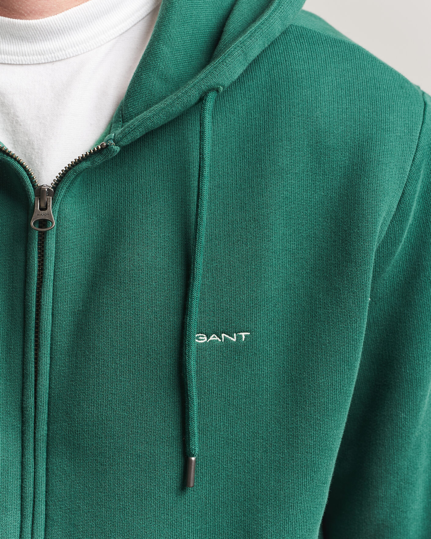 Heren | Truien | Gant | Tournament Full Zip Hoodie Green