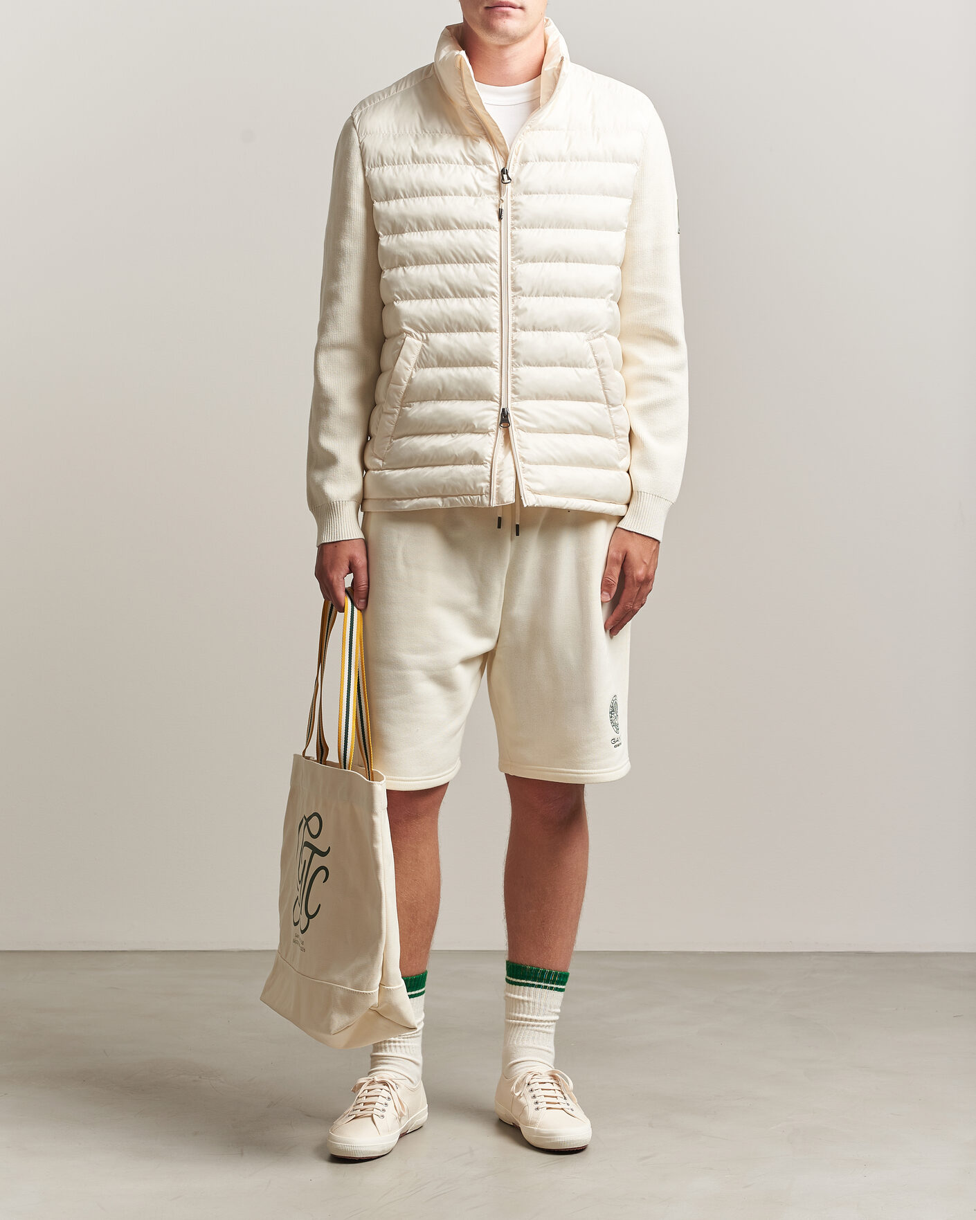 Homme | Manteaux Et Vestes | Gant | Tournament Mixed Media Jacket Cream