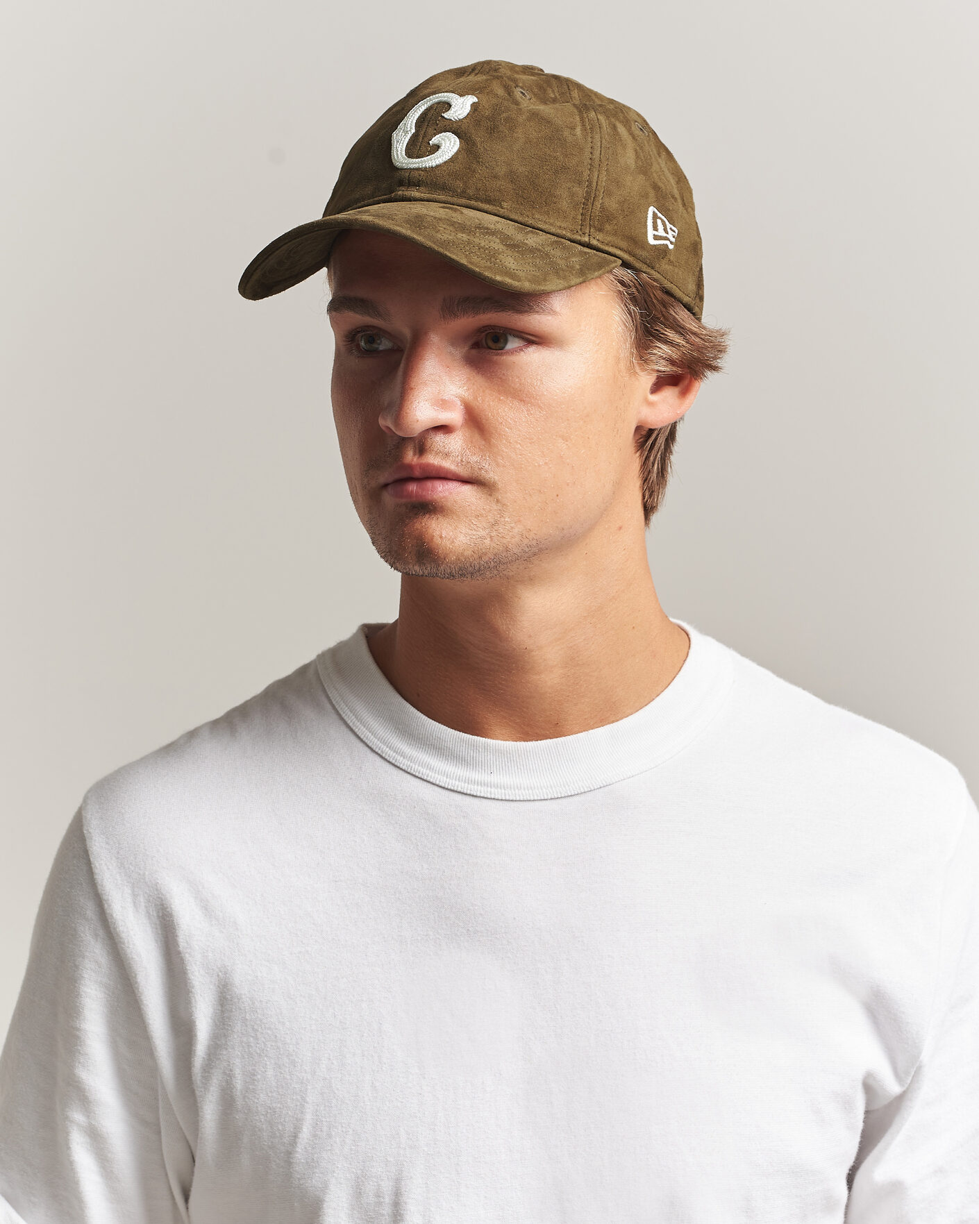 Homme | Bobs Et Casquettes | New Era | 9Twenty Suede Chicago Cubs Cap Brown