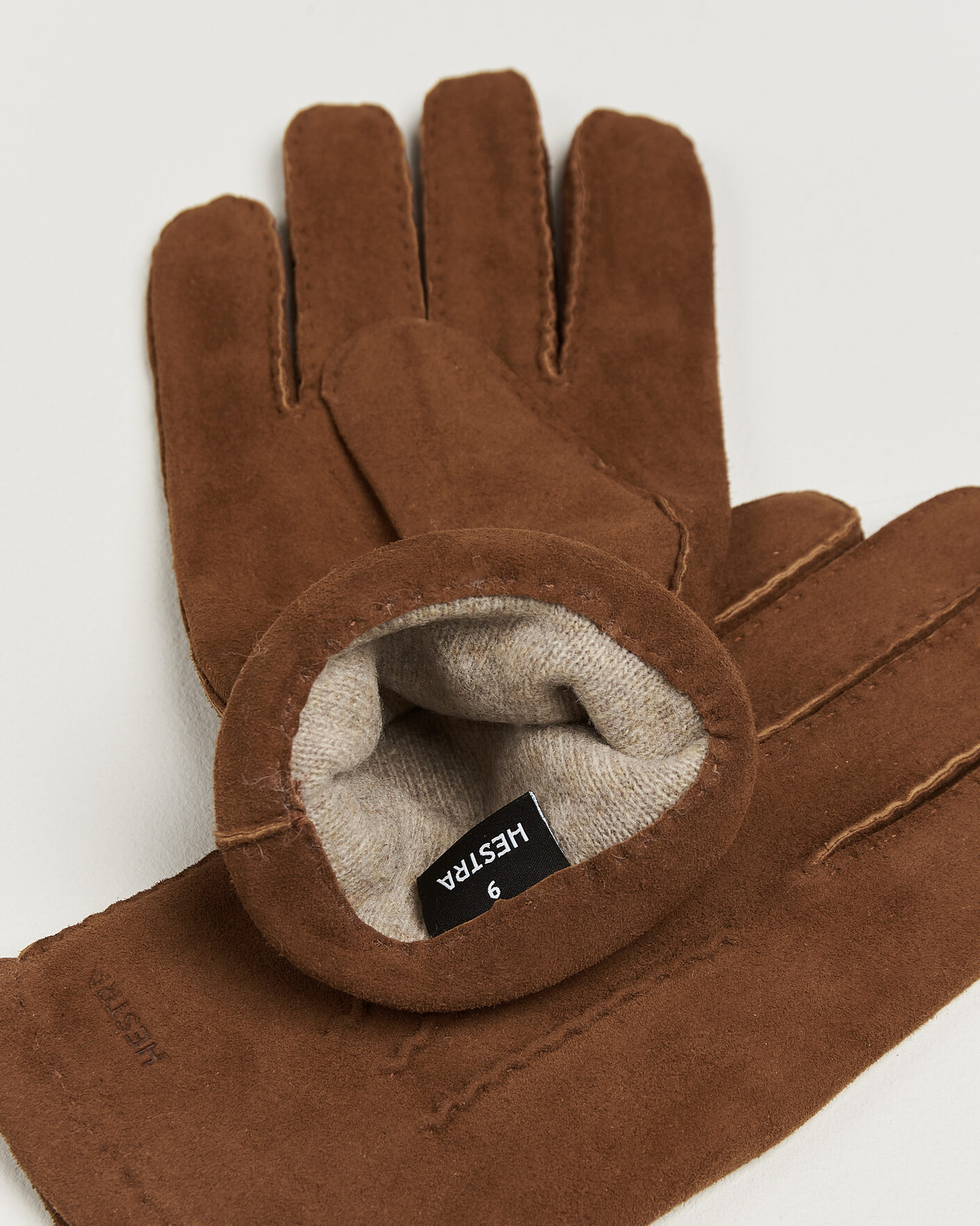 Heren | Handschoenen | Hestra | Arthur Wool Lined Suede Glove Whiskey