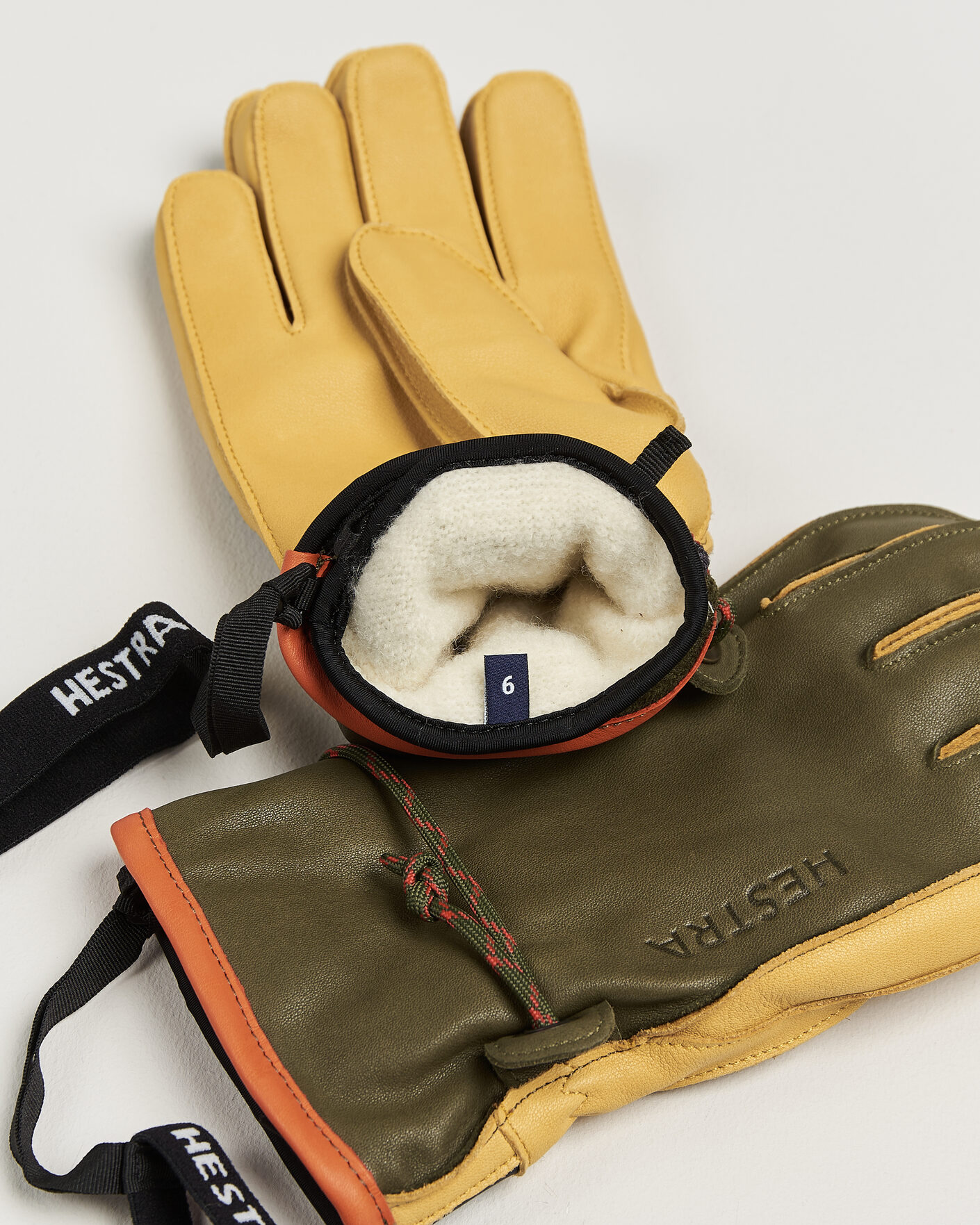 Heren | Handschoenen | Hestra | Wakayama Leather Ski Glove Loden/Tan