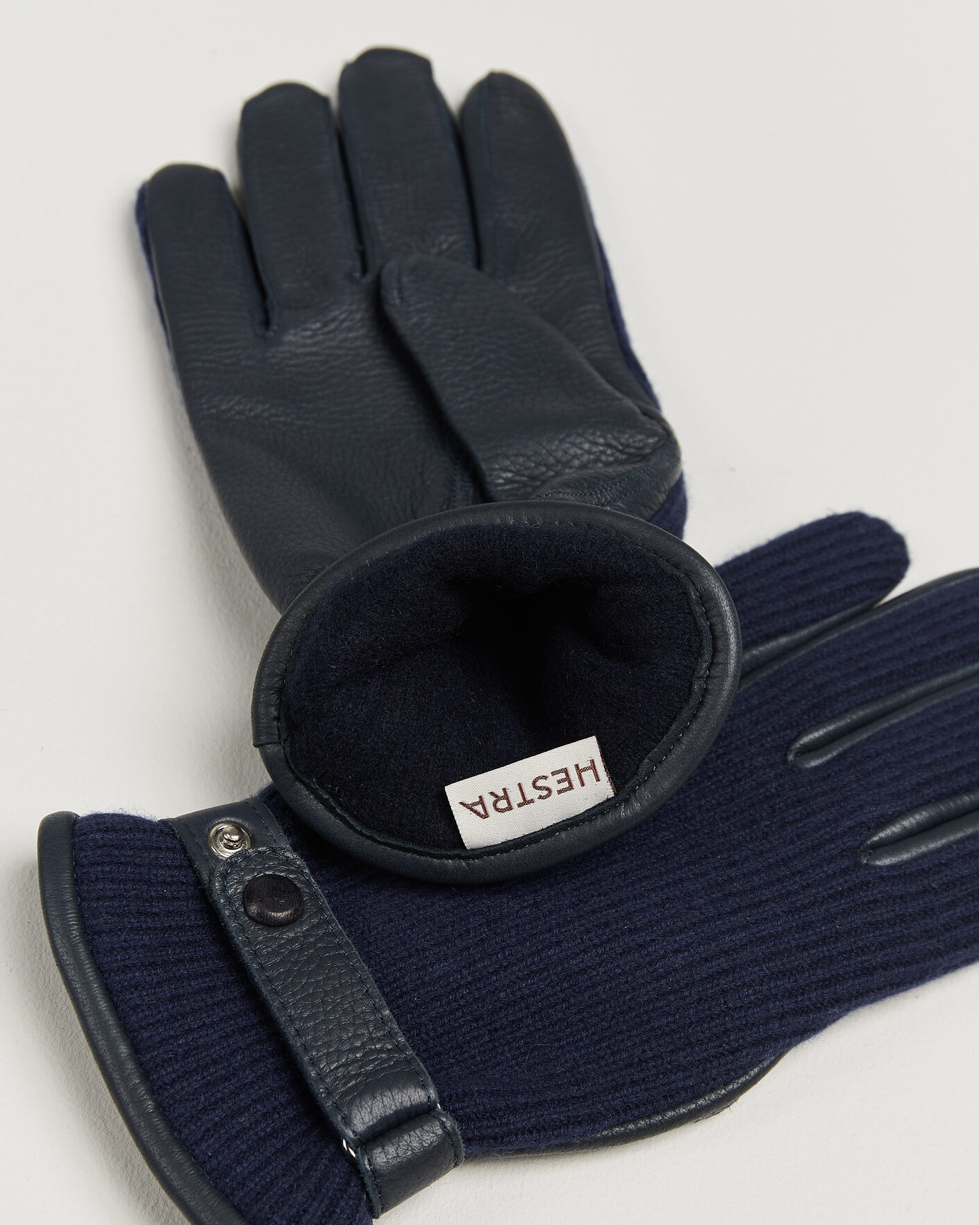 Homme | Gants | Hestra | Christopher Cashmere/Elkskin Glove  Navy