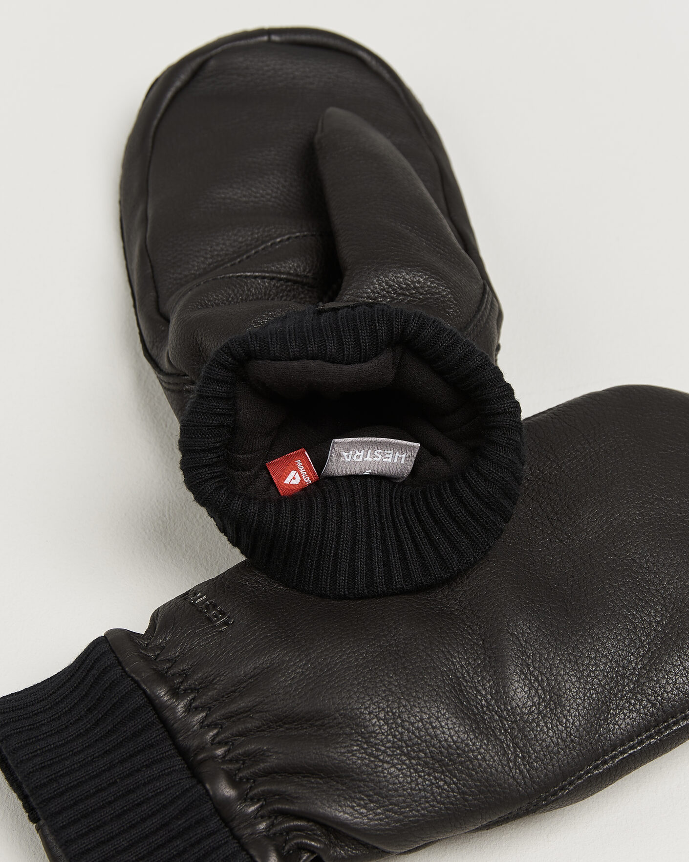 Heren | Handschoenen | Hestra | Tore Deerskin Primaloft Lined Mitt Black