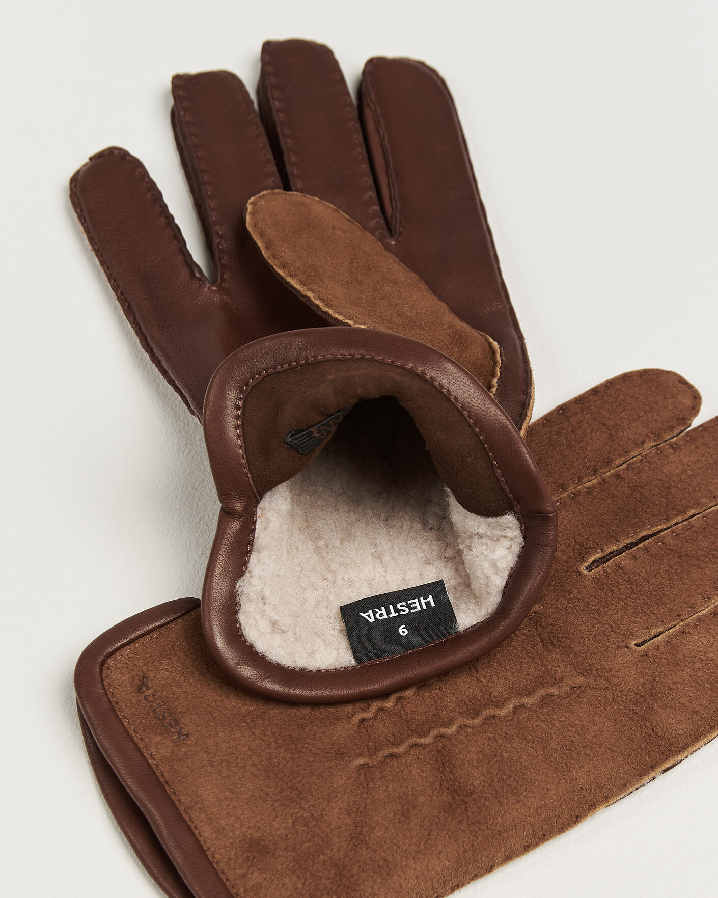 Homme | Gants | Hestra | Balthazar Suede/Nappa Leather Glove Brown