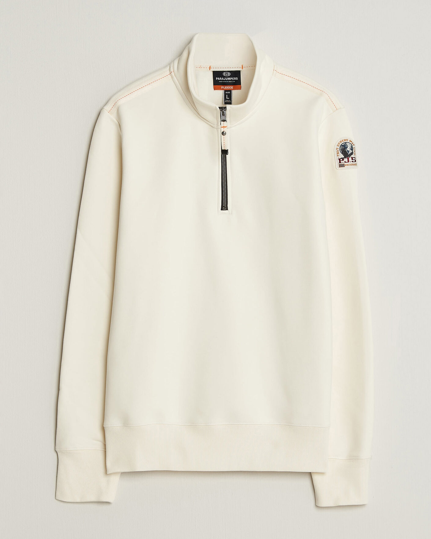 Homme | Pulls Et Tricots | Parajumpers | Broad Peak Super Easy Half Zip Sweatshirt Warm Ivory