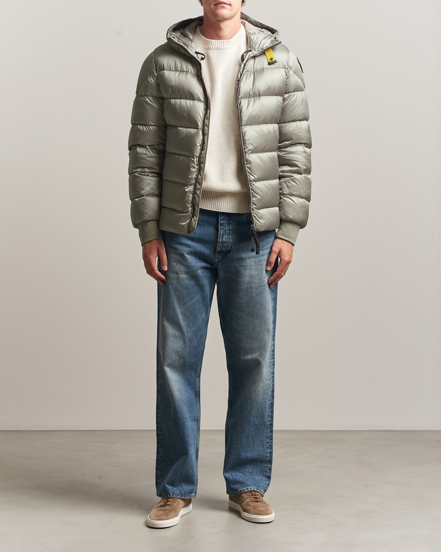 Homme | Manteaux Et Vestes | Parajumpers | Pharrel Sheen Hooded Jacket Mid Grey