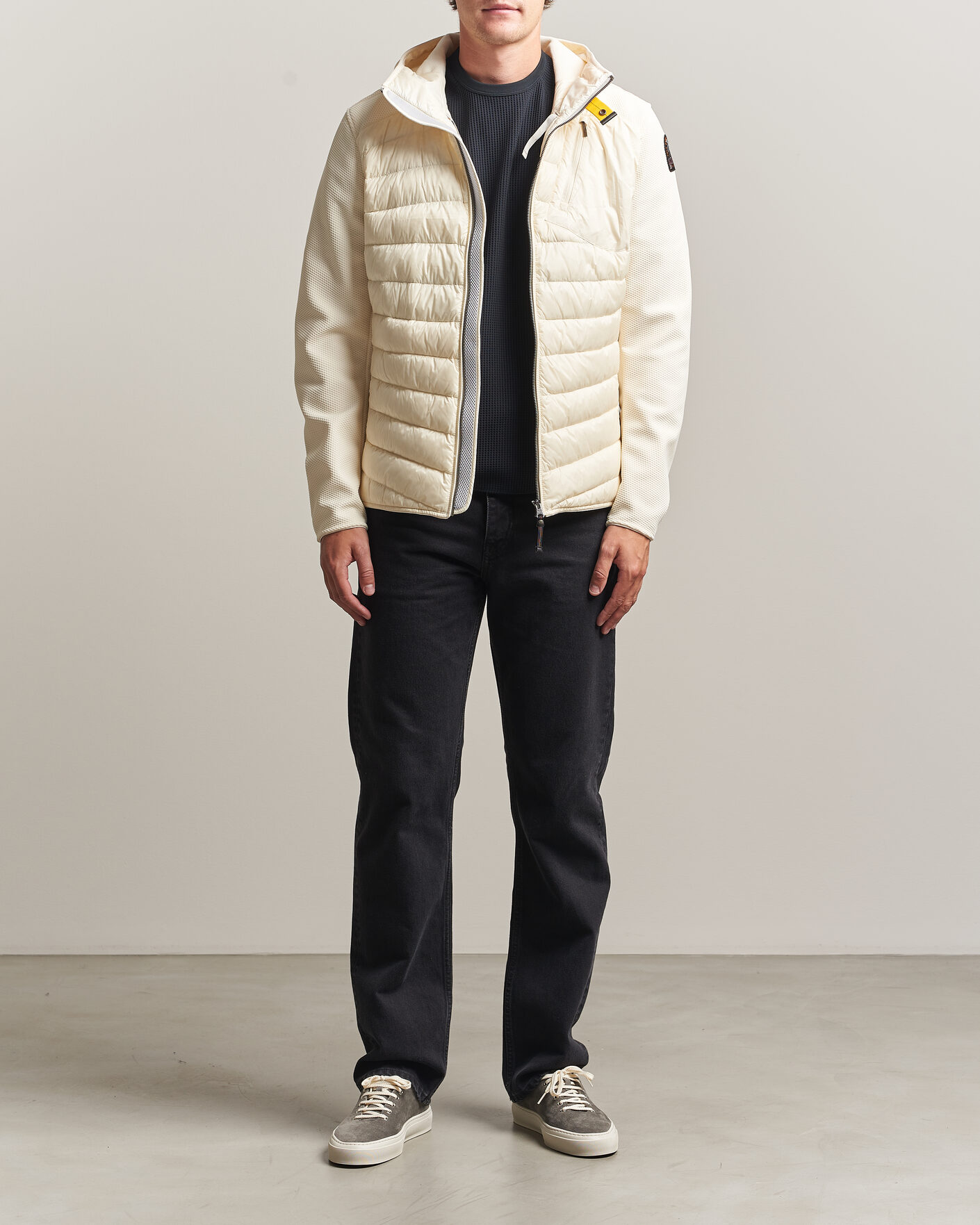 Heren | Jassen | Parajumpers | Nolan Warm Up Hybrid Hooded Jacket Warm Ivory