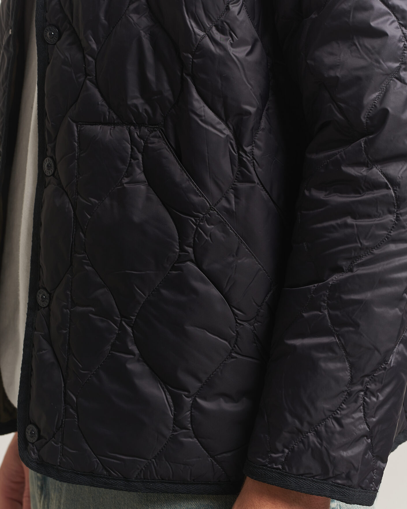Heren | Jassen | TAION | Military Crew Neck Down Jacket Black
