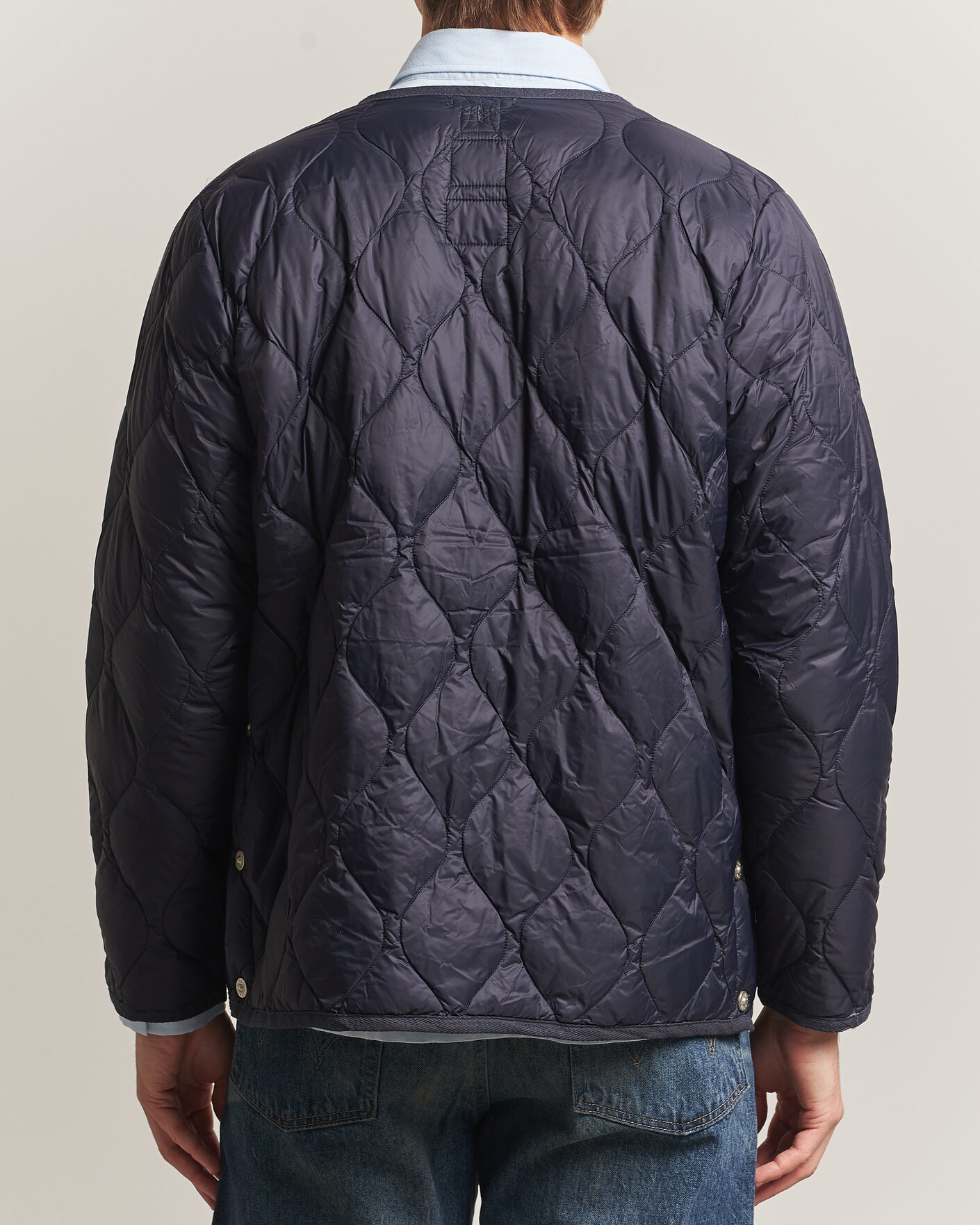 Heren | Jassen | TAION | Military Crew Neck Down Jacket Dark Navy