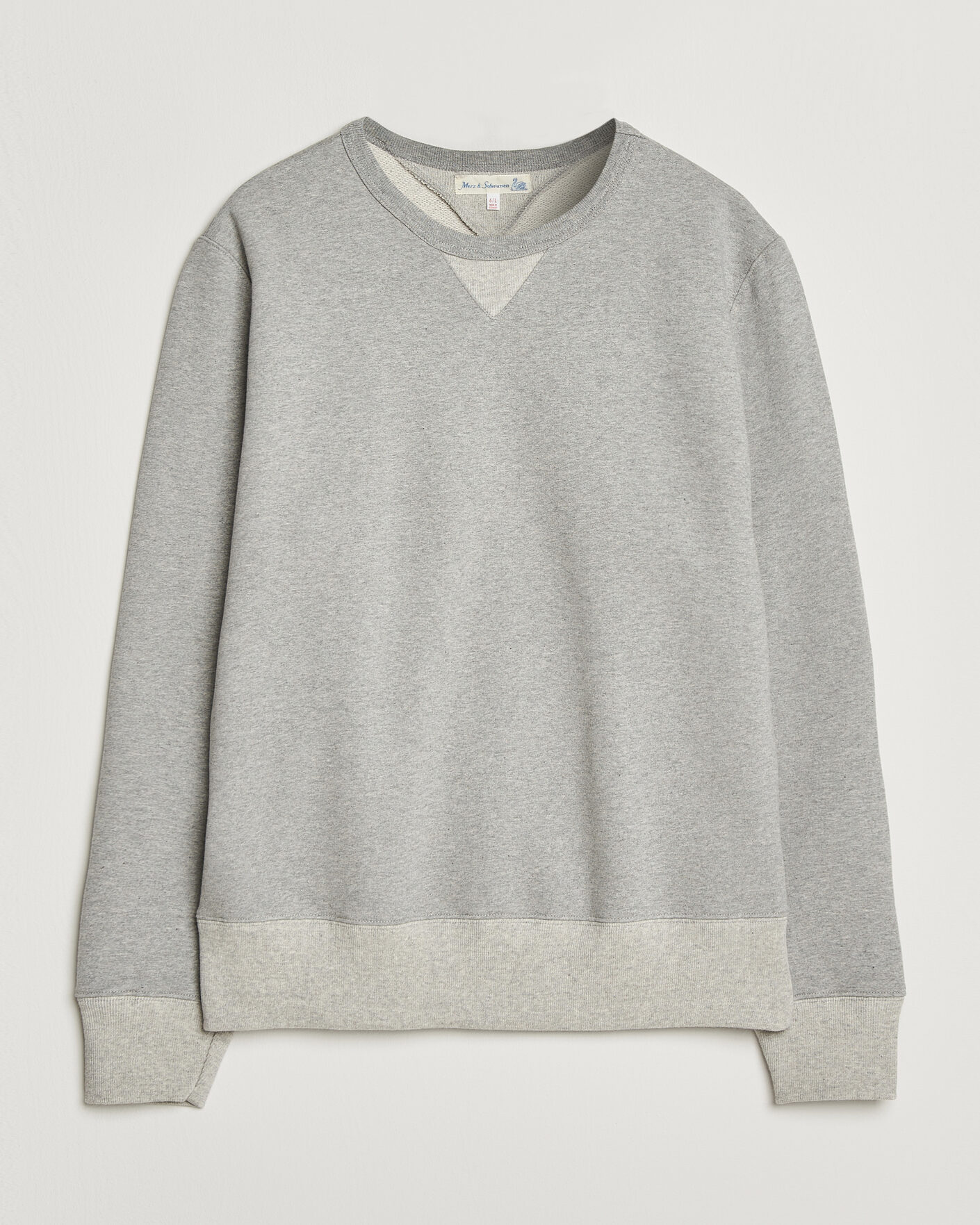 Homme | Pulls Et Tricots | Merz b. Schwanen | Vintage Machine Sweatshirt Grey Melange