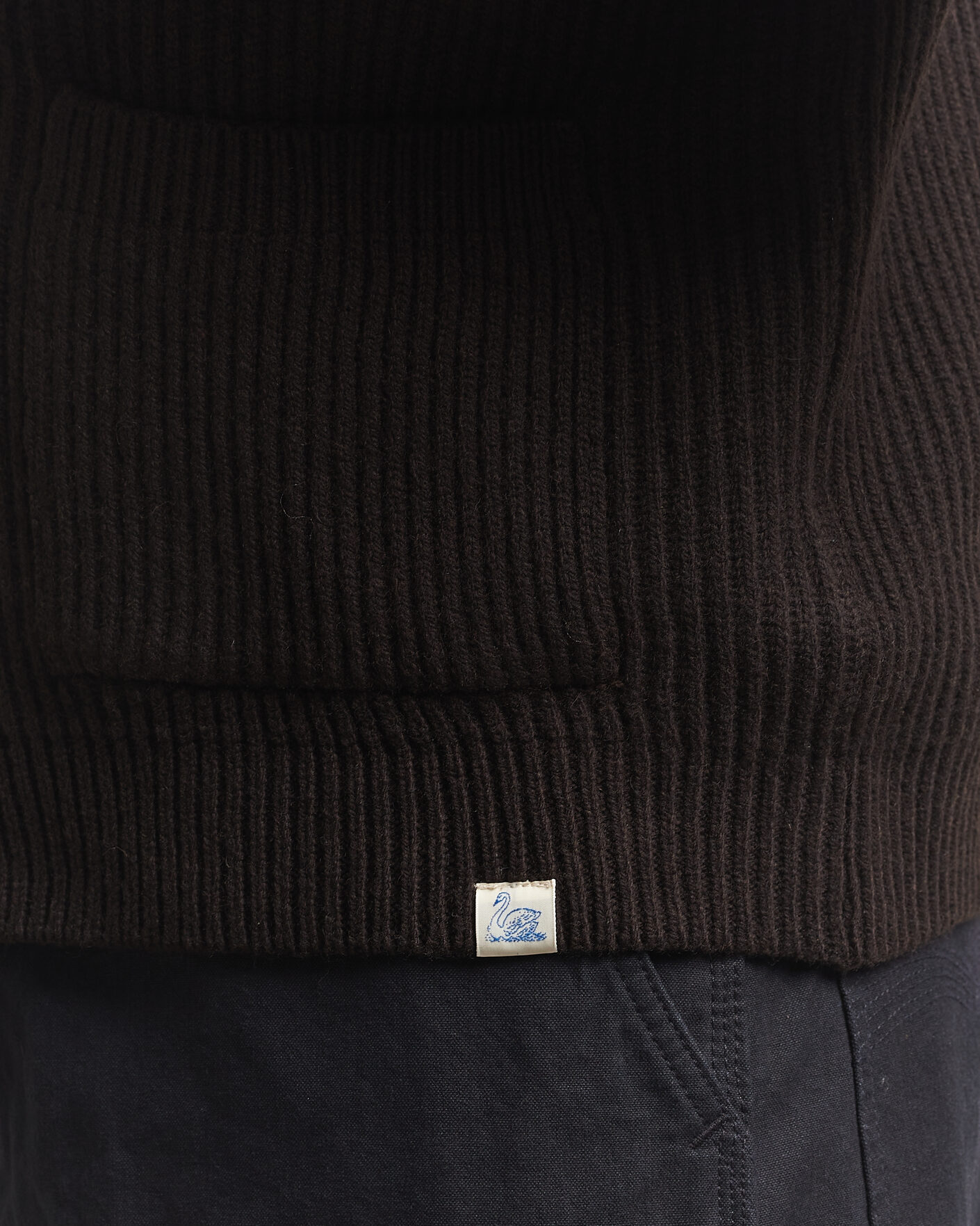 Homme | Pulls Et Tricots | Merz b. Schwanen | Merino/Cashmere Knitted Cardigan Espresso