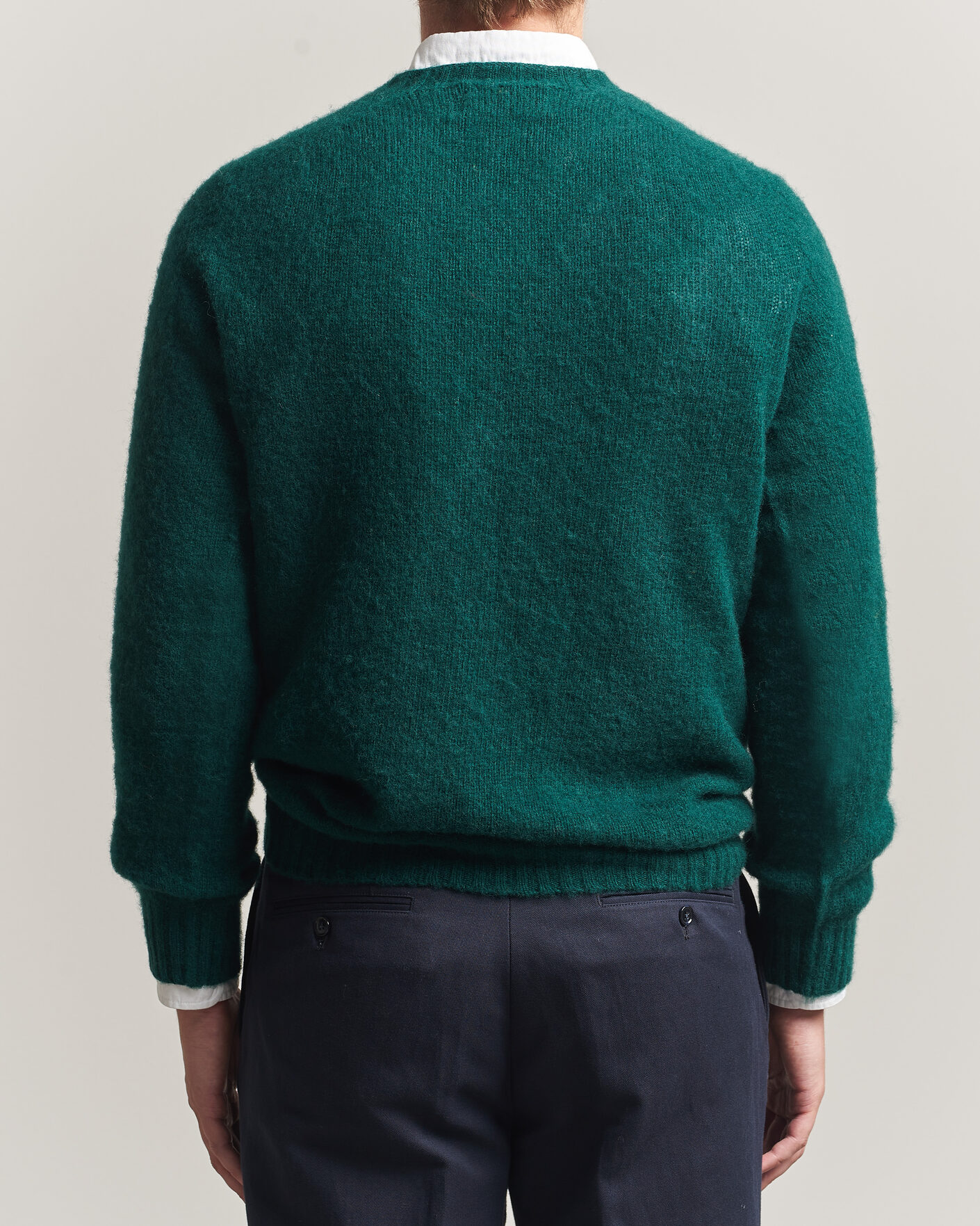 Homme | Pulls Et Tricots | Harley Of Scotland | Brushed Supersoft Lambswool Crewneck Tartan