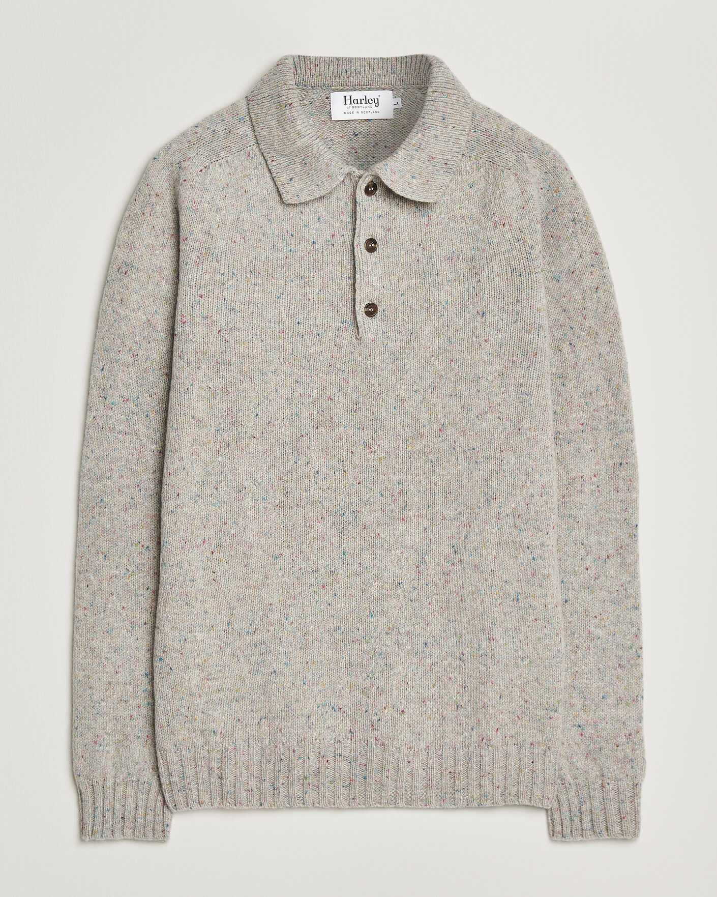Homme | Pulls Et Tricots | Harley Of Scotland | Donegal Wool Polo Machair