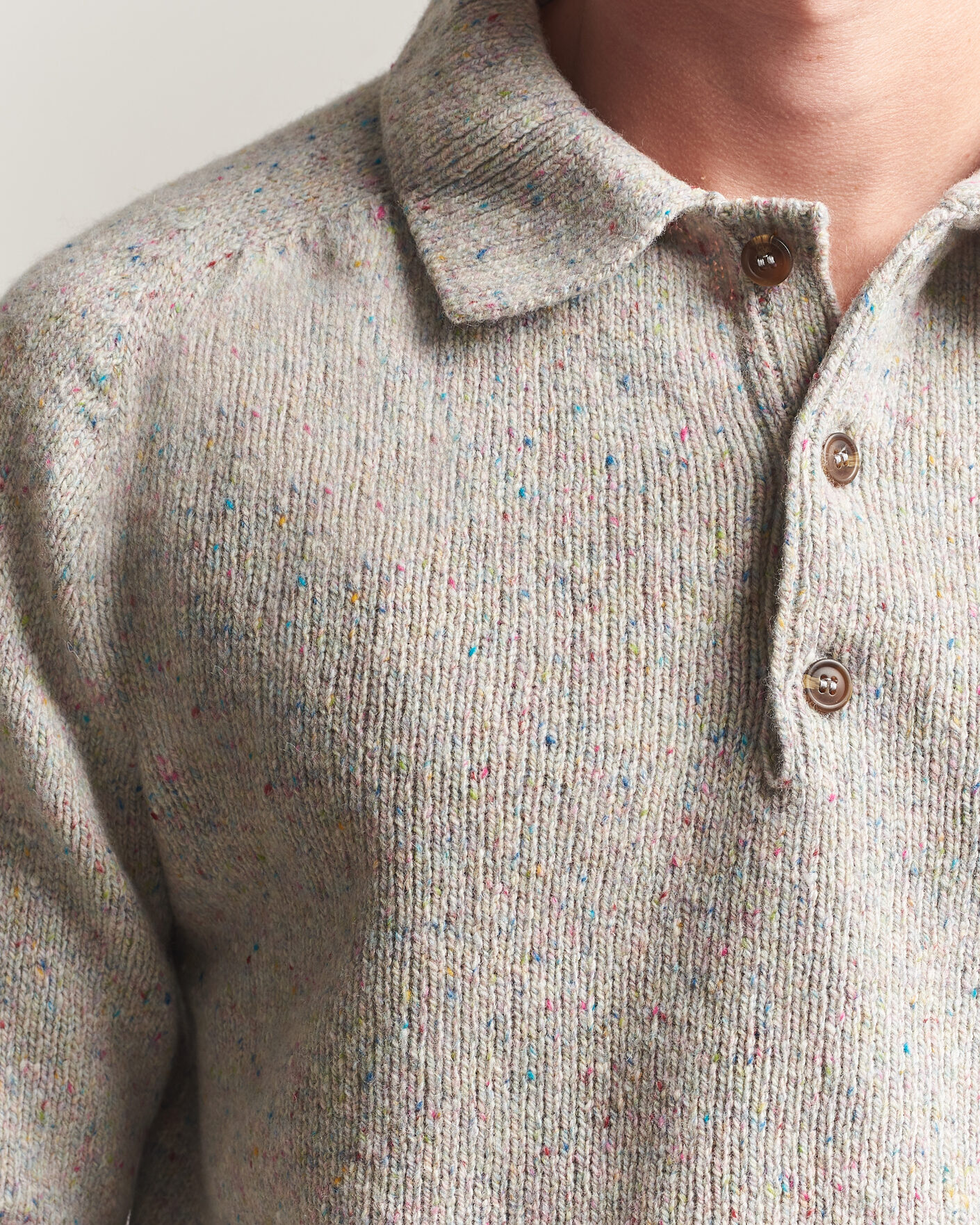 Homme | Pulls Et Tricots | Harley Of Scotland | Donegal Wool Polo Machair
