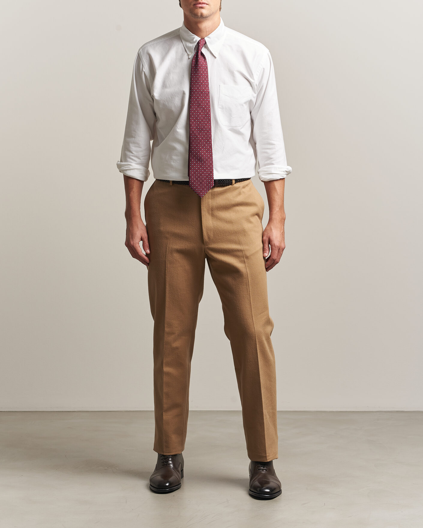 Heren | Overhemden | Kamakura Shirts | Ametora Japanese Oxford BD Shirt White