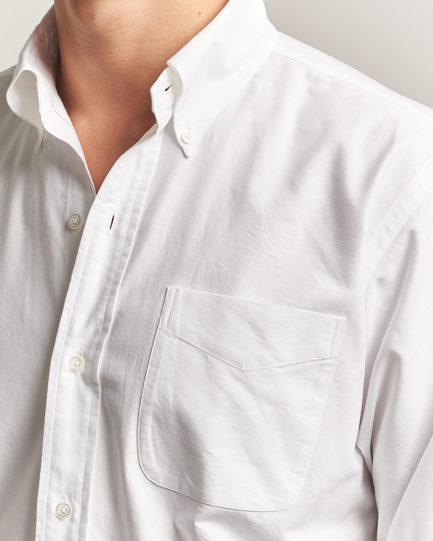 Heren | Overhemden | Kamakura Shirts | Ametora Japanese Oxford BD Shirt White