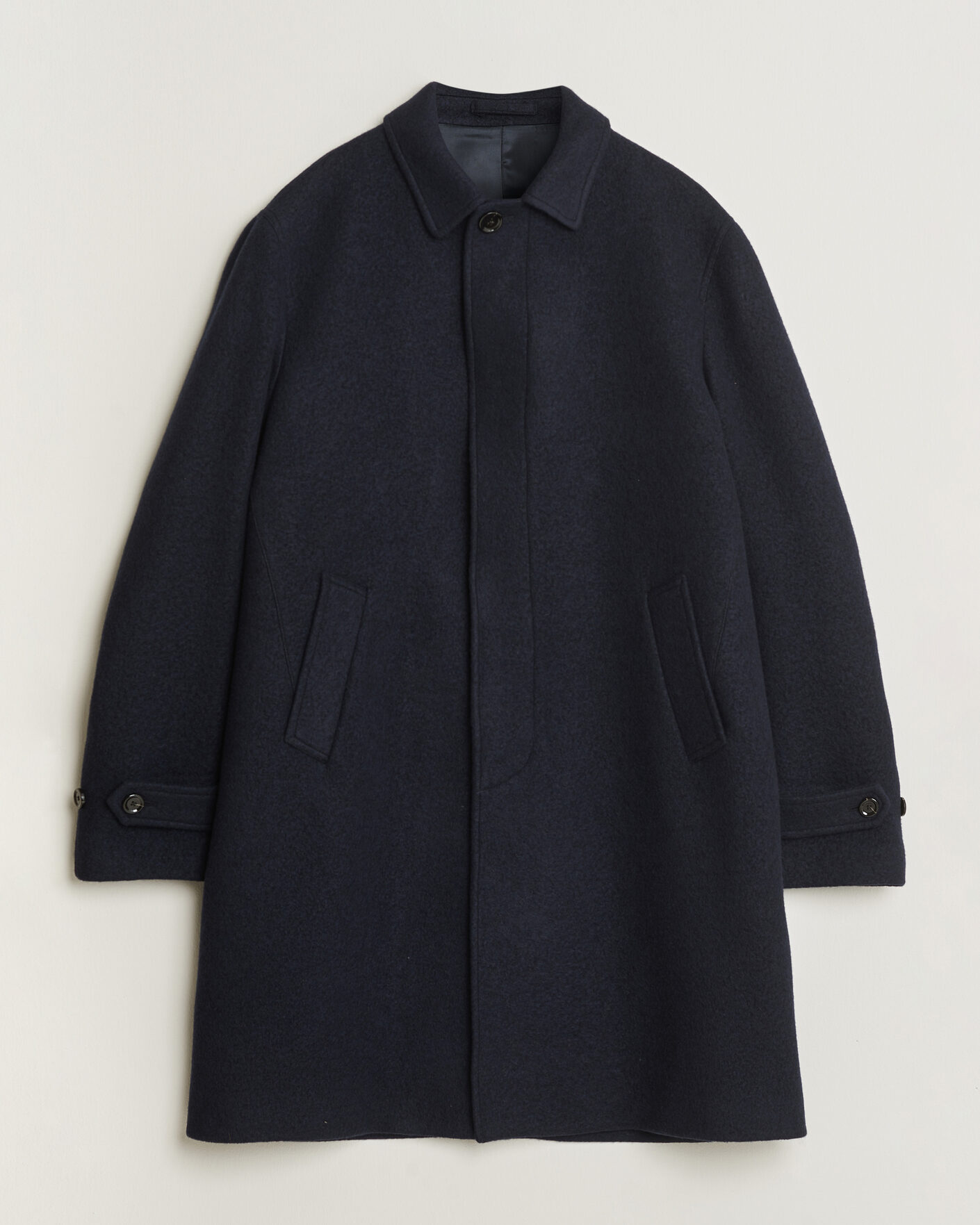 Homme | Manteaux Et Vestes | Lardini | Wool/Cashmere Boucle Car Coat Navy