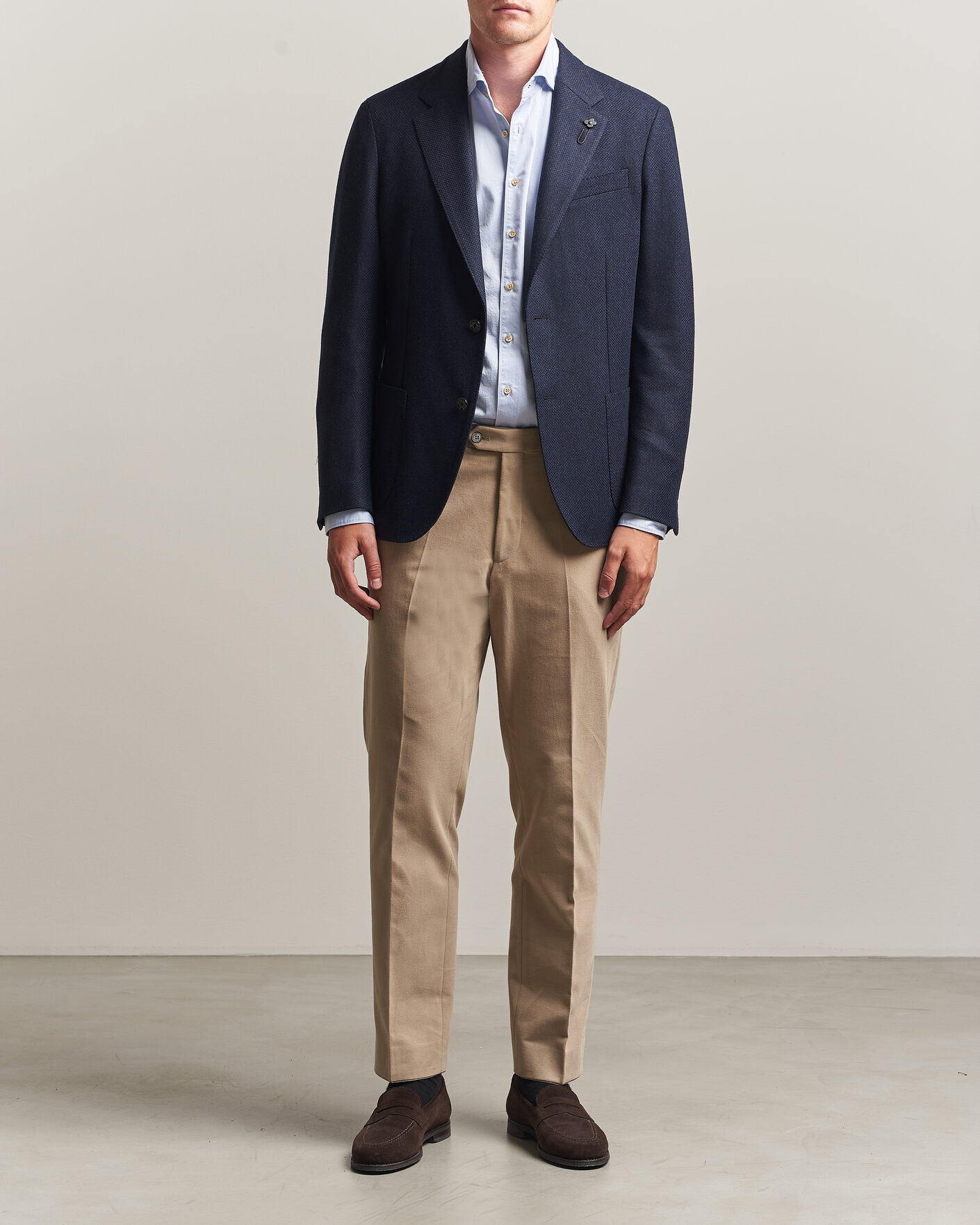 Homme | Blazers | Lardini | Wool/Cashmere Blazer Navy