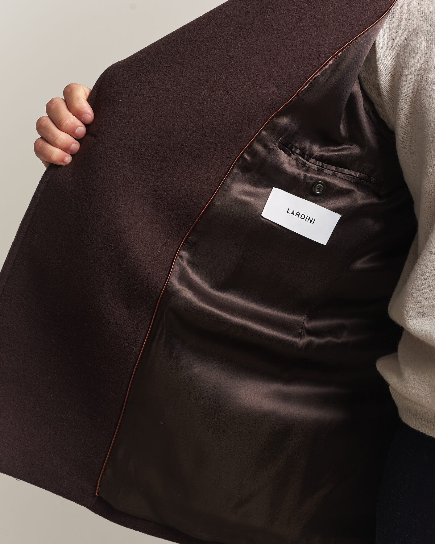 Heren | Jassen | Lardini | Wool Peacoat Brown