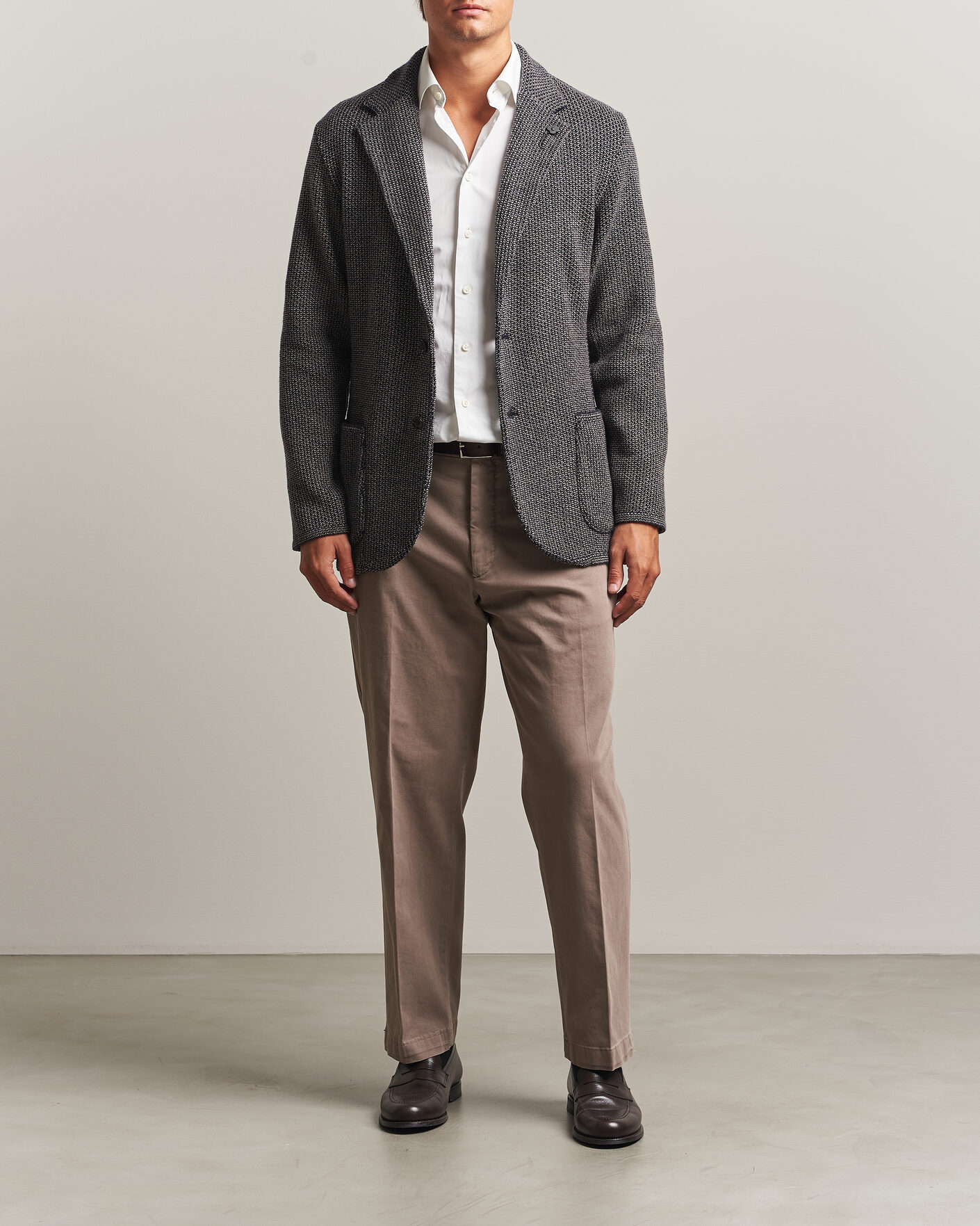 Homme | Blazers | Lardini | Structured Cashmere Blazer Navy