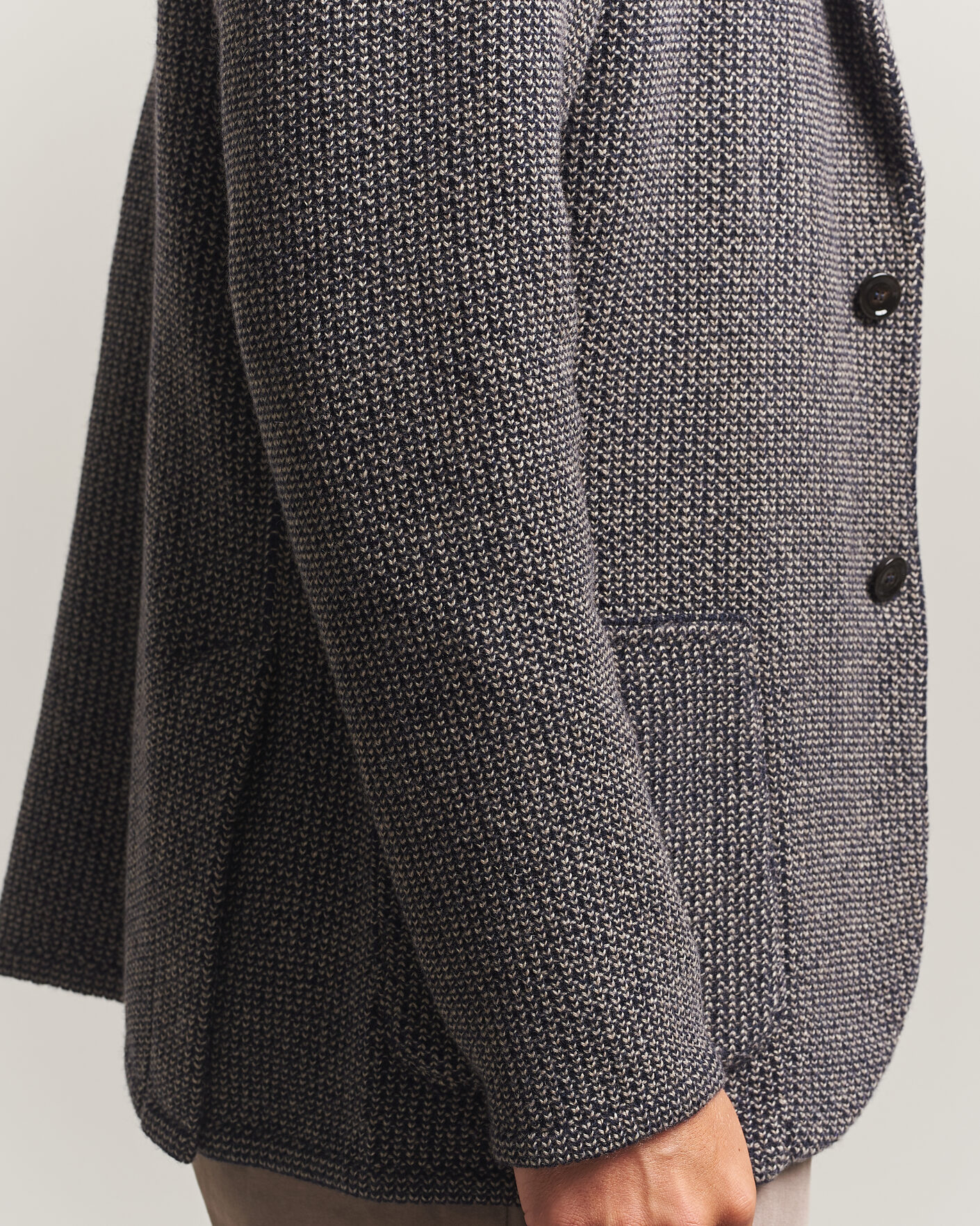 Homme | Blazers | Lardini | Structured Cashmere Blazer Navy