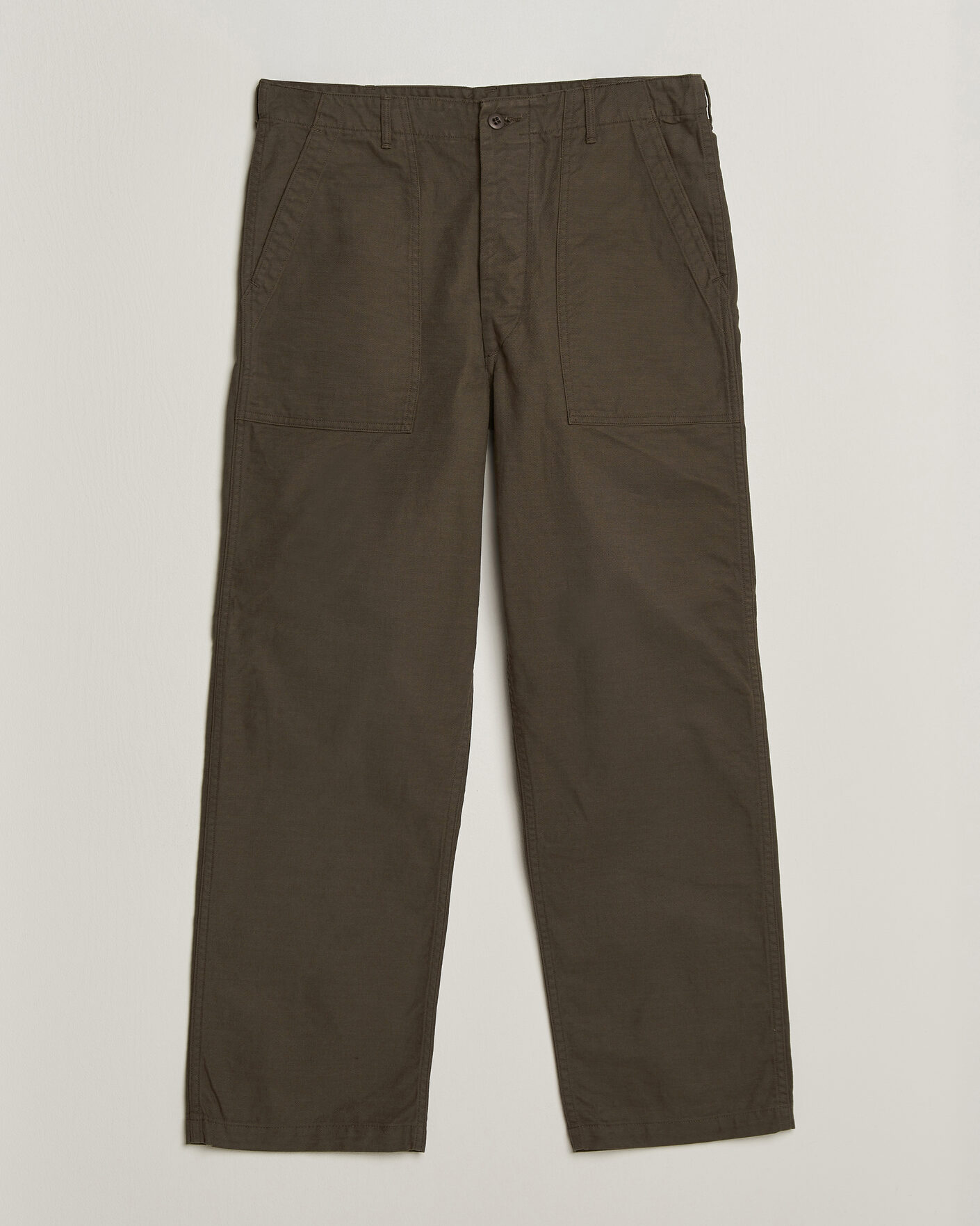 Homme | Pantalons | orSlow | Regular Fit Original Sateen Fatigue Pants Coffee Brown