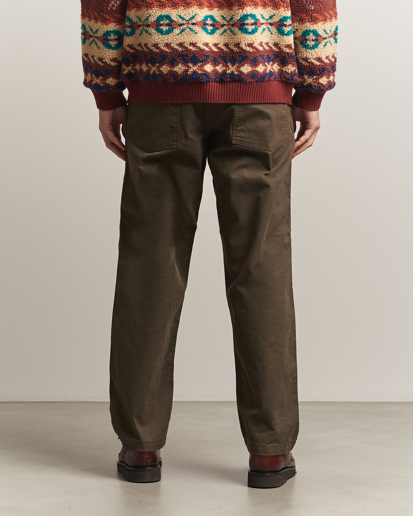 Homme | Pantalons | orSlow | Regular Fit Original Sateen Fatigue Pants Coffee Brown