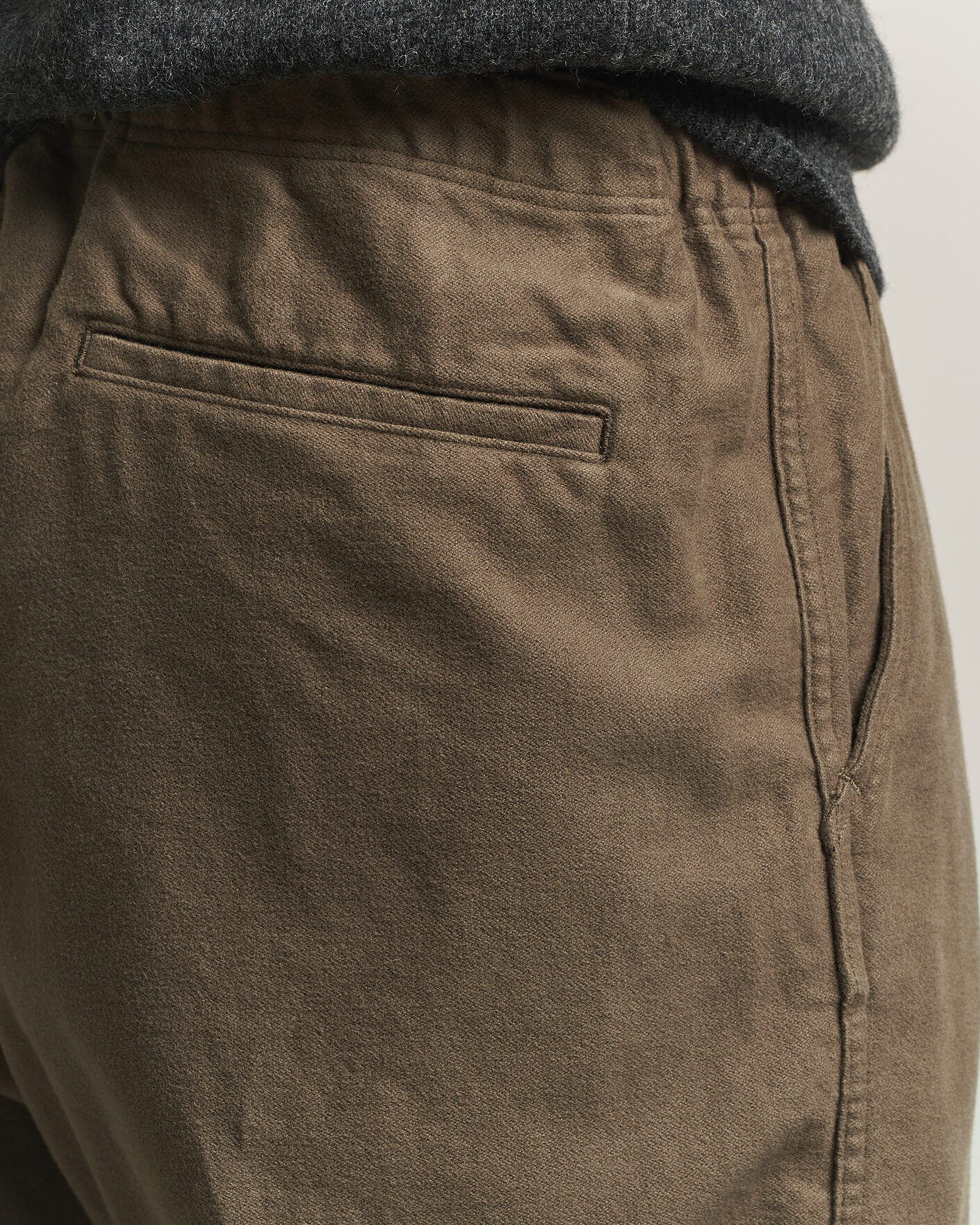 Homme | Pantalons | orSlow | Wide Fit New Yorker Brushed Trousers Moss Gray