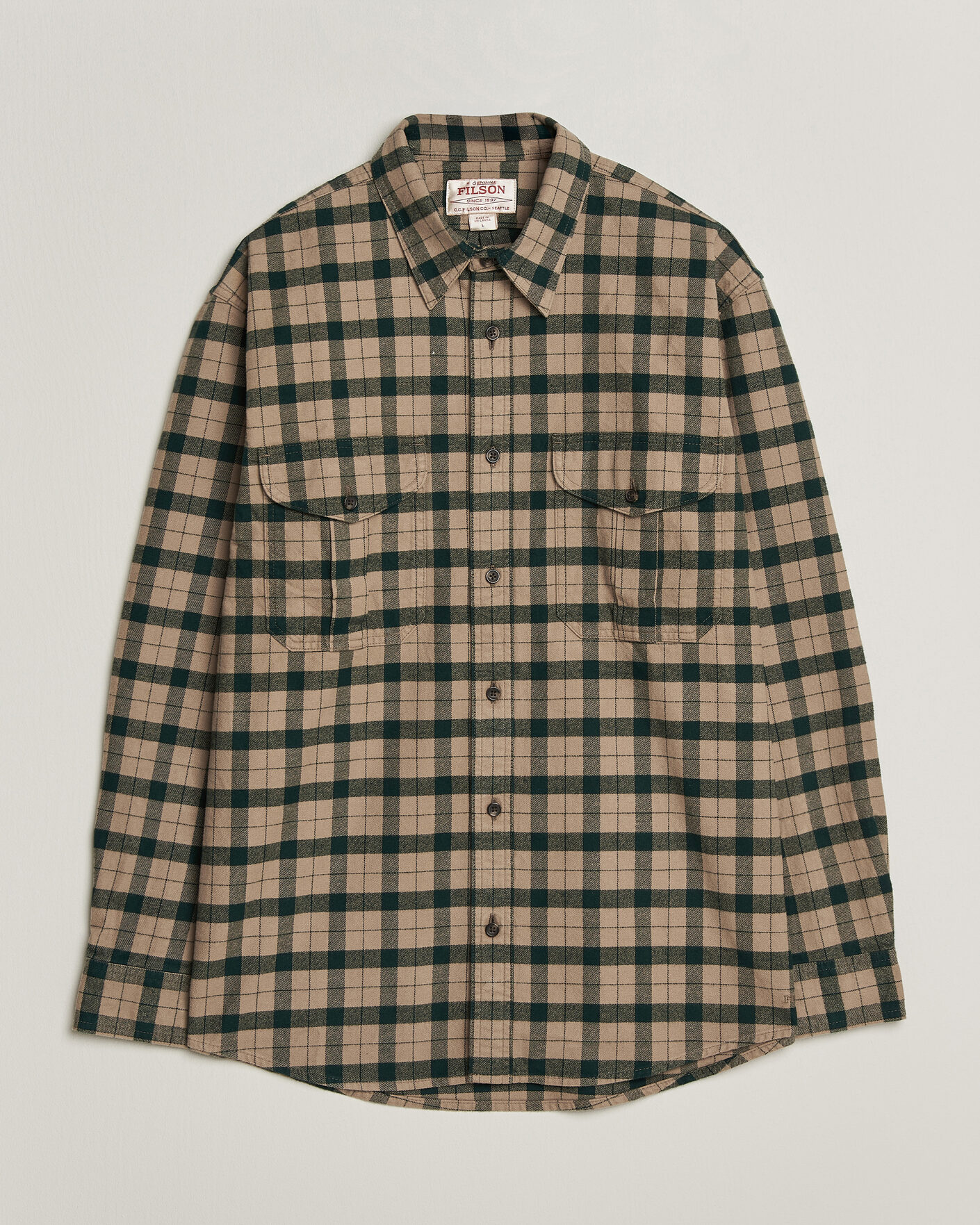 Homme | Chemises | Filson | Checked Alaskan Guide Shirt Oatmeal
