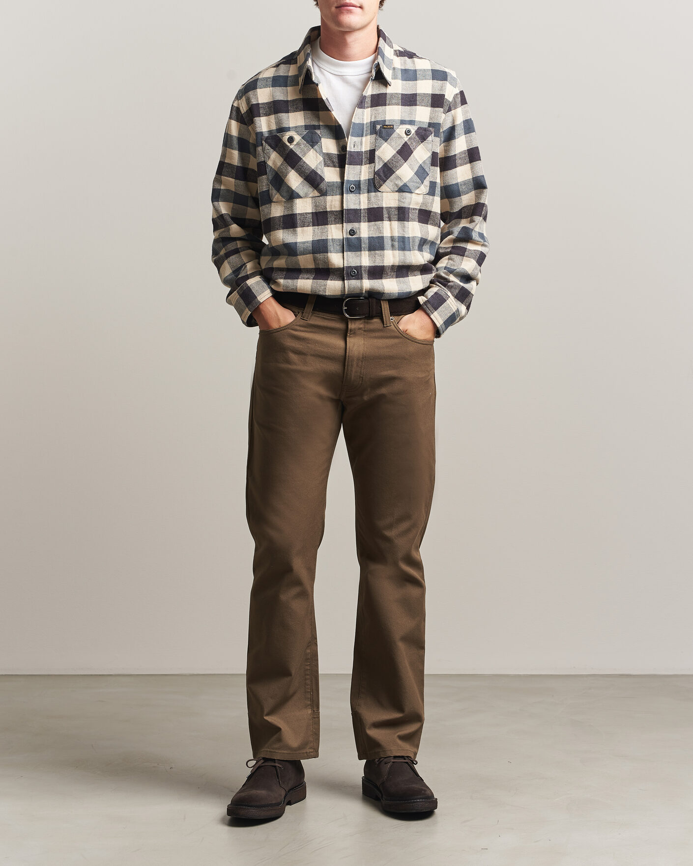 Heren | Overhemden | Filson | The Rangeland Flannel Shirt Charcoal