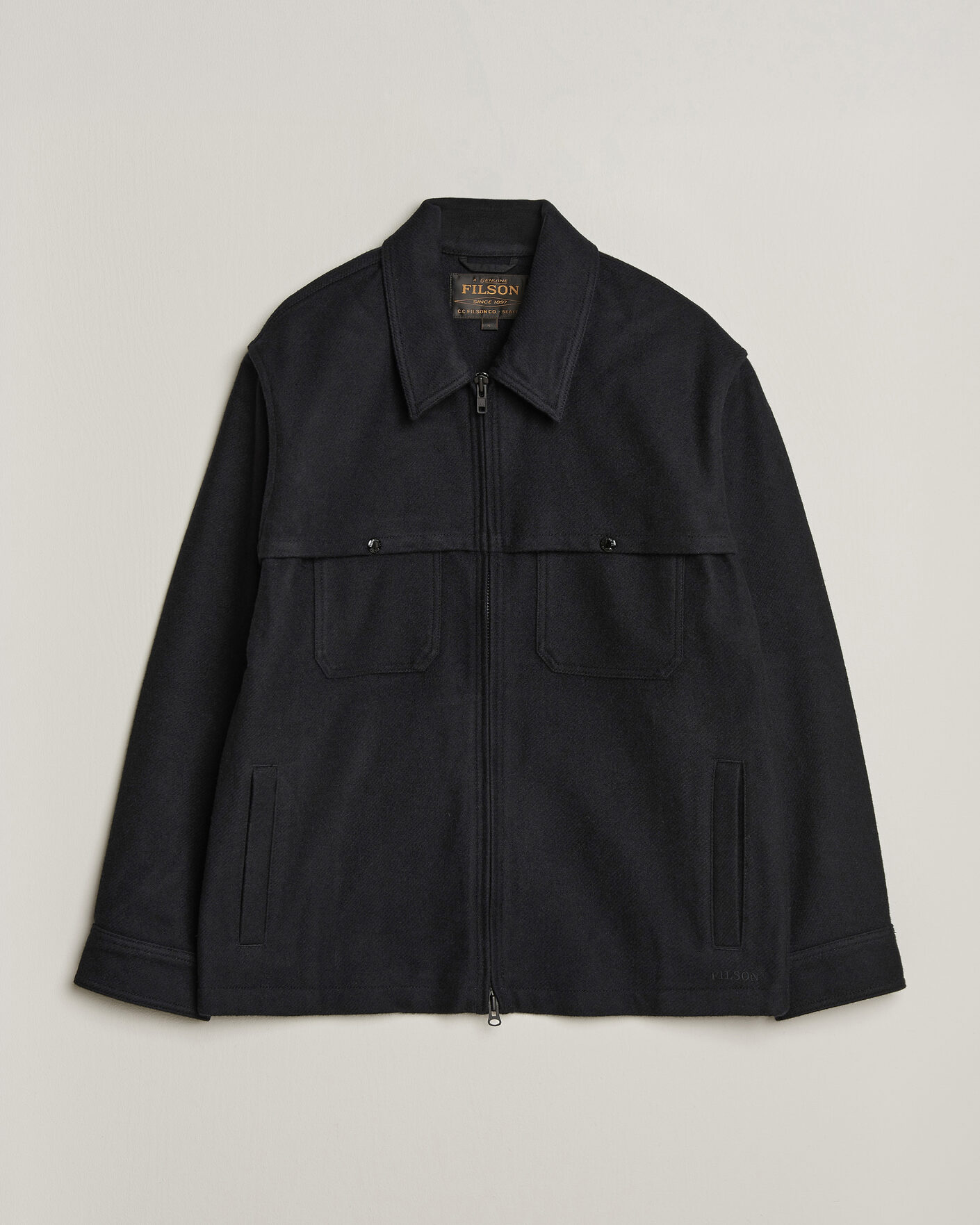 Homme | Manteaux Et Vestes | Filson | Wool Cruiser Jac Shirt Dark Navy