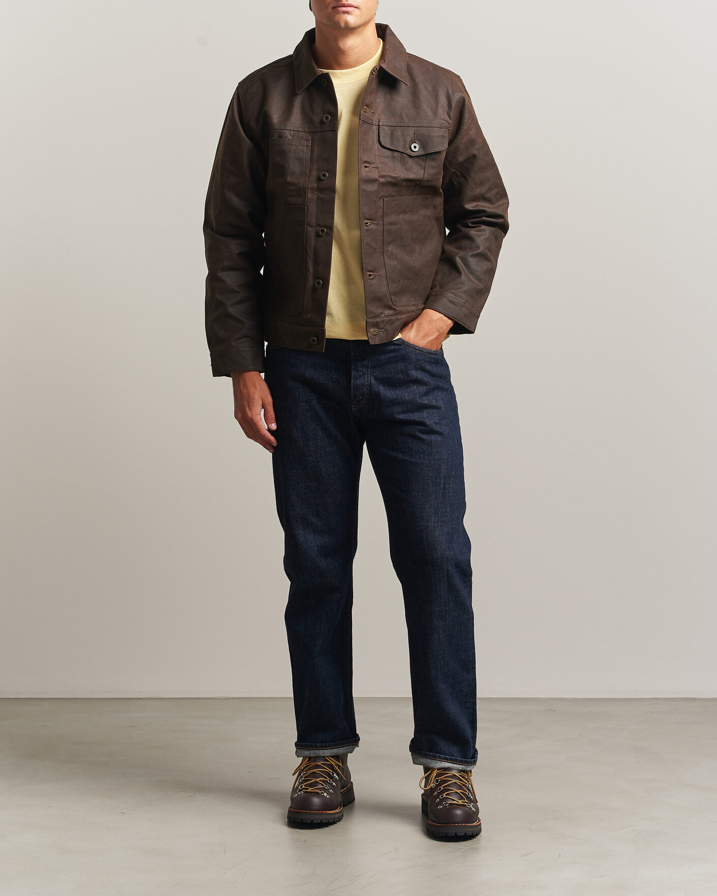 Heren | Jassen | Filson | Short Lined Tin Cloth Cruiser Dark Brown