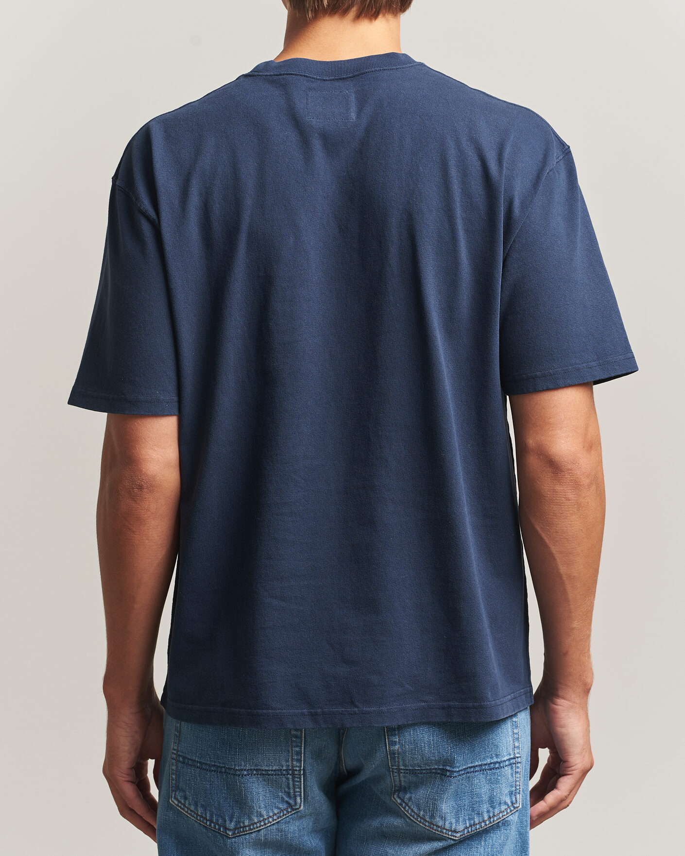 Homme | T-shirts | Drake's | Short Sleeve Hiking T-Shirt Navy