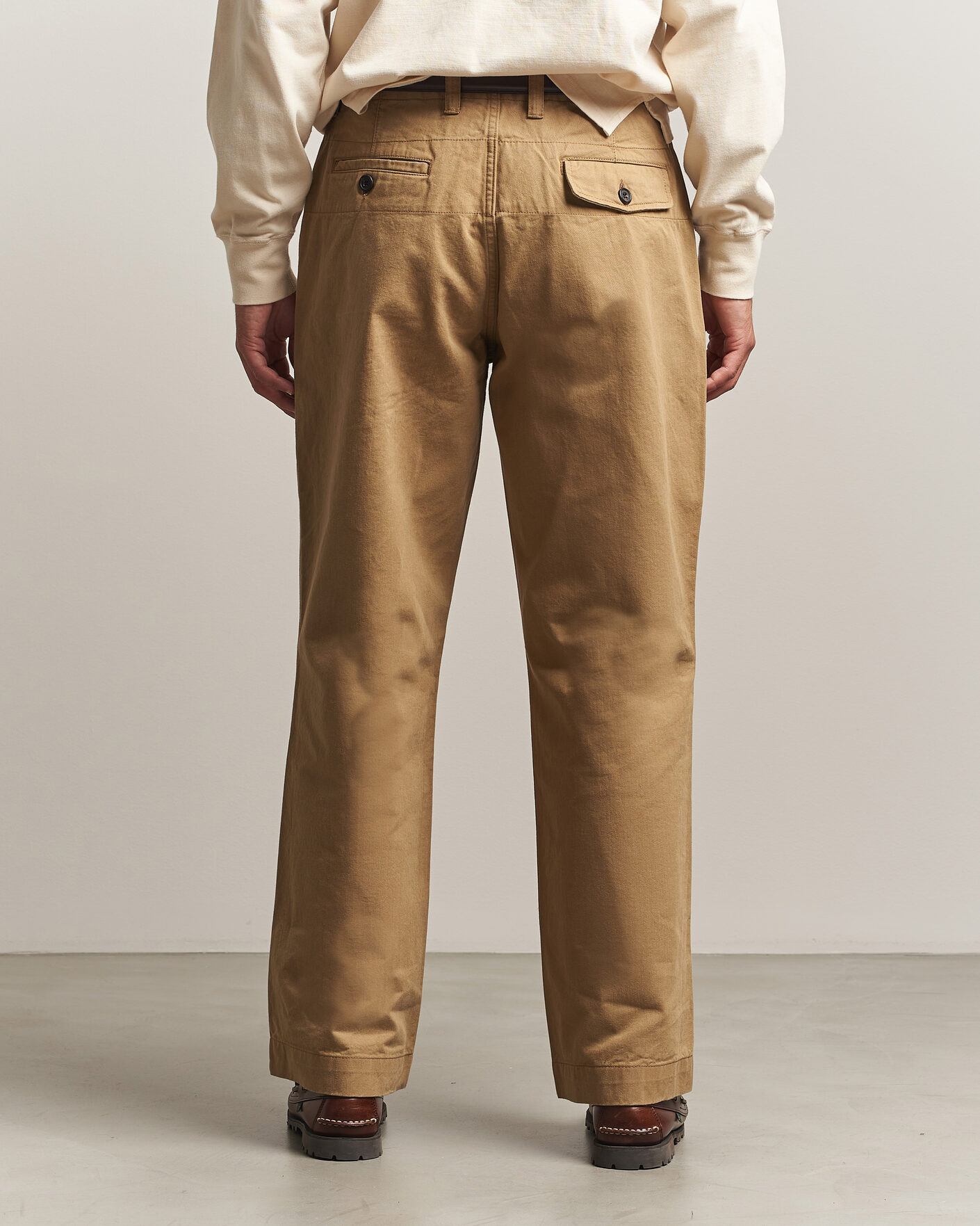 Homme | Pantalons | Drake's | Twill Officer Chino Beige