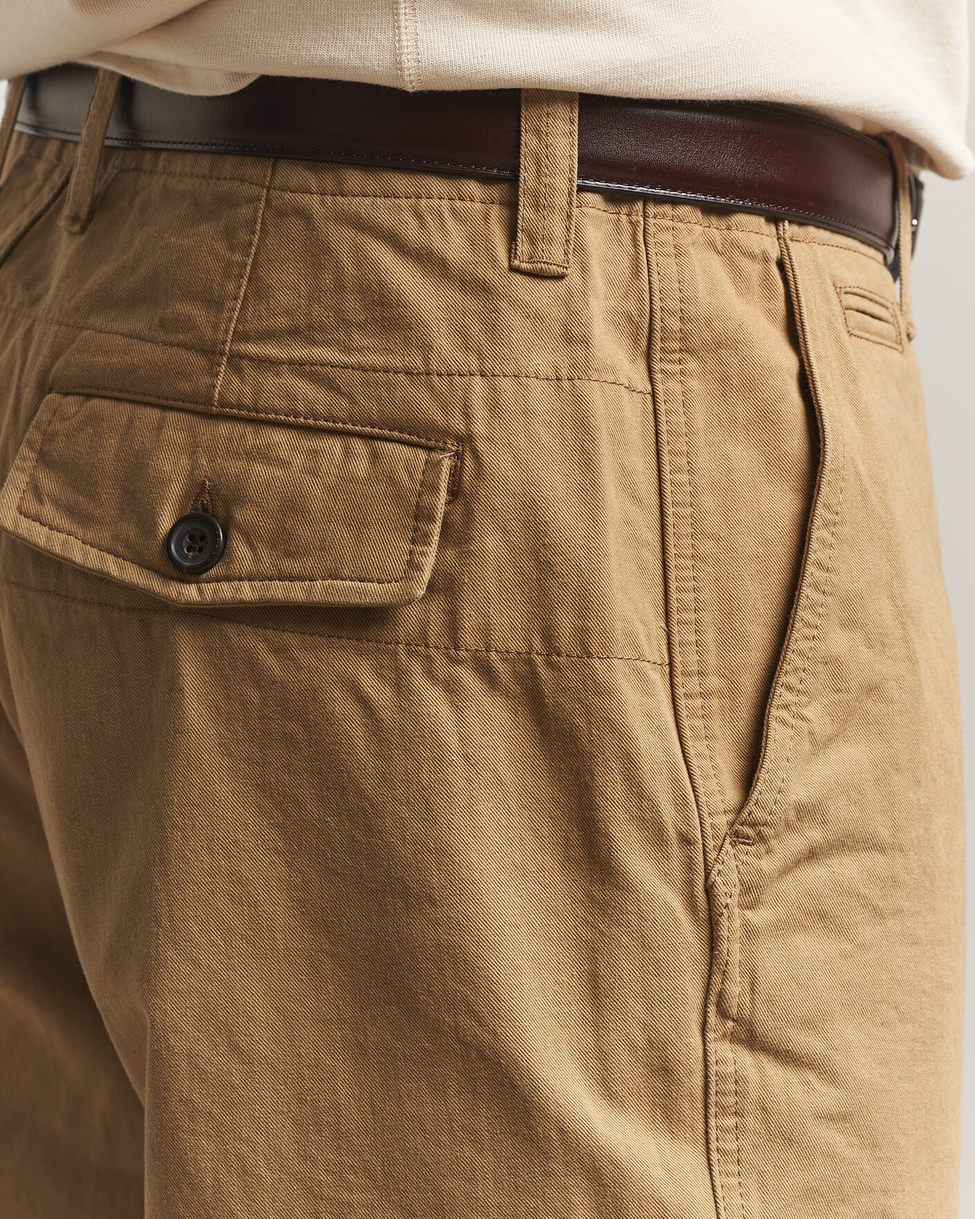 Homme | Pantalons | Drake's | Twill Officer Chino Beige