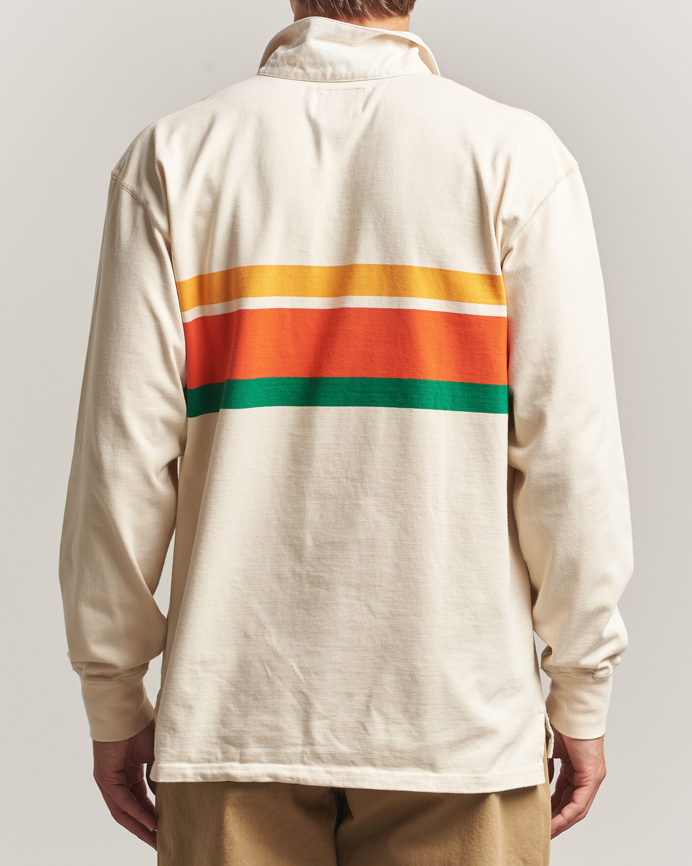 Homme | Pulls Et Tricots | Drake's | Middle Stripe Rugby Ecru